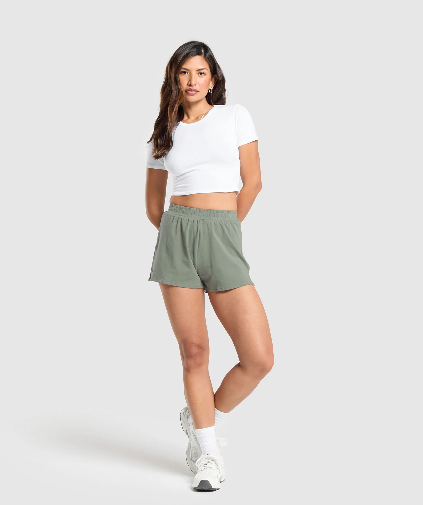 Gymshark Cotton Crop Top - White - Image 4