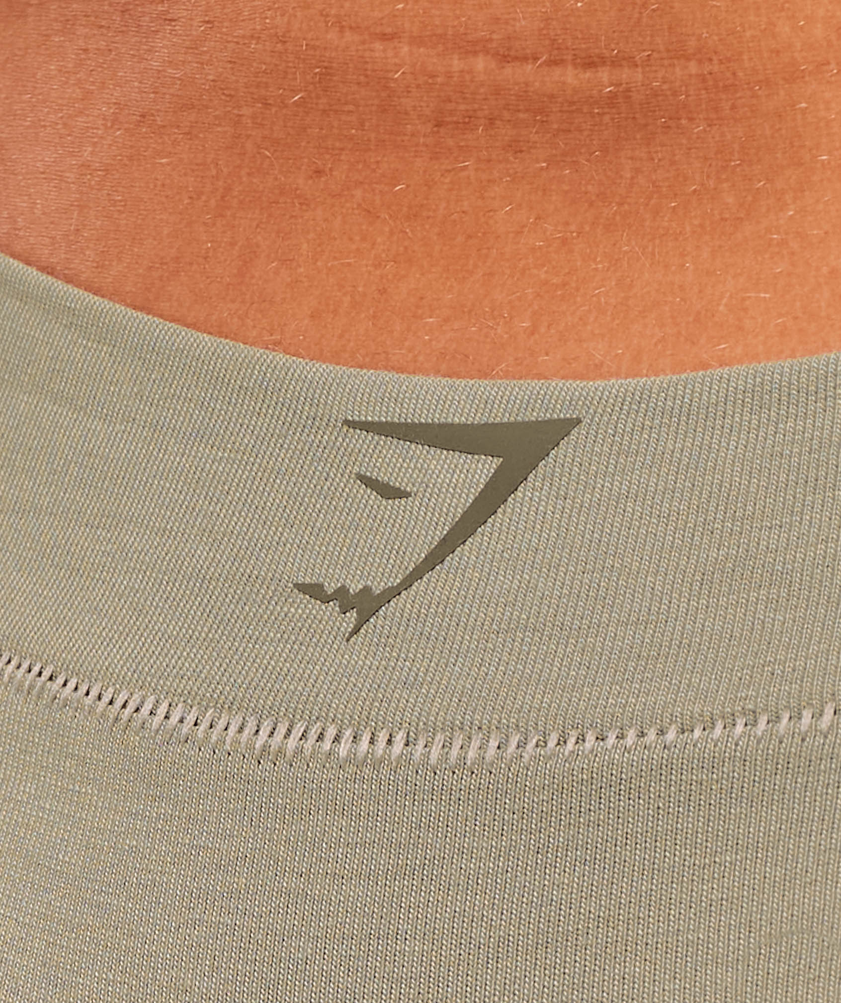 Gymshark Cotton Graphic Thong - Linen Brown - Image 4