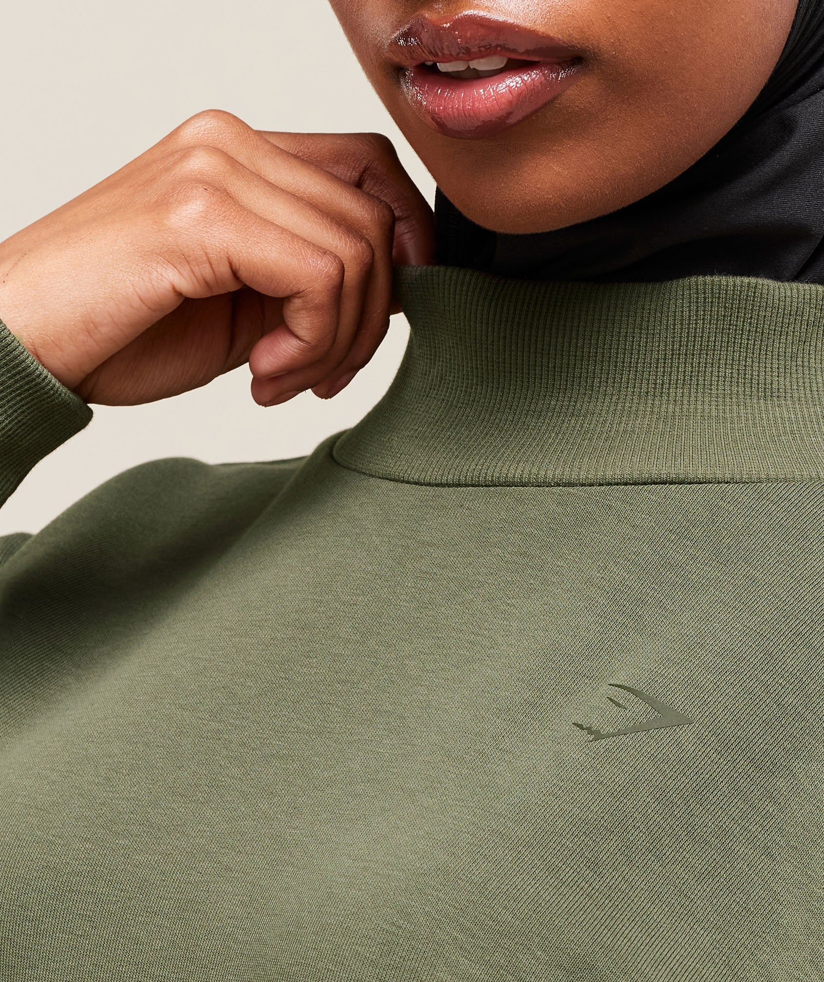 Gymshark Covered Pullover - Core Olive - Image 4
