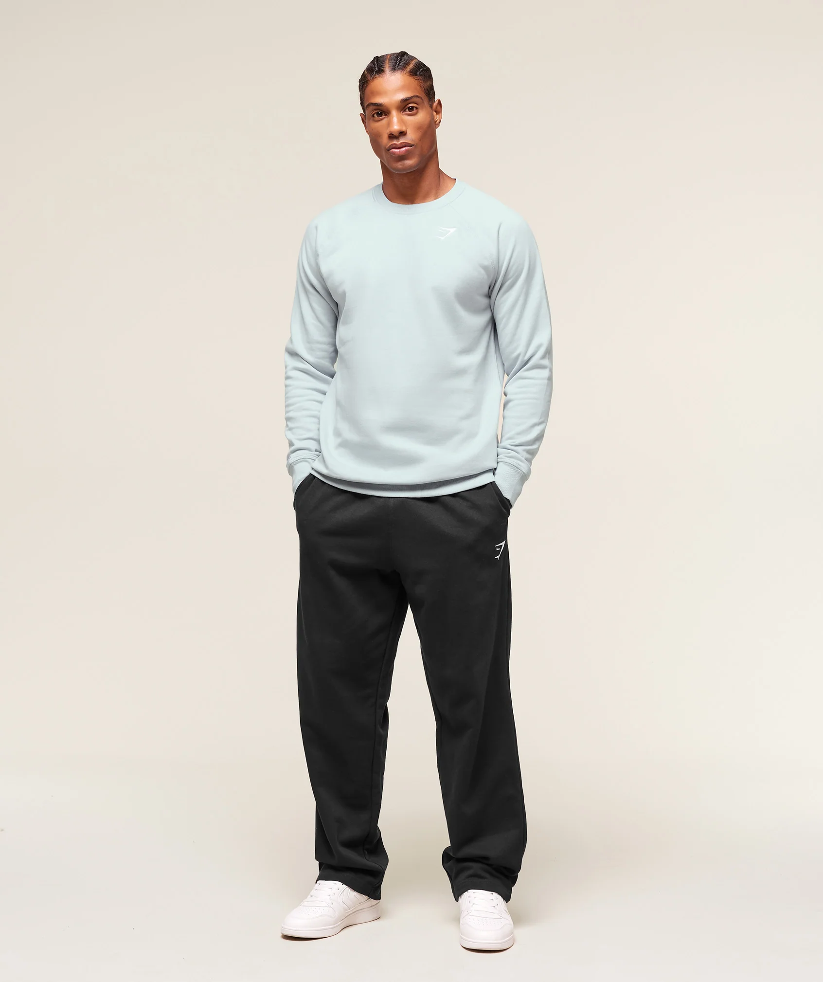 Gymshark Crest Sweatshirt - Smoke Blue - Image 4