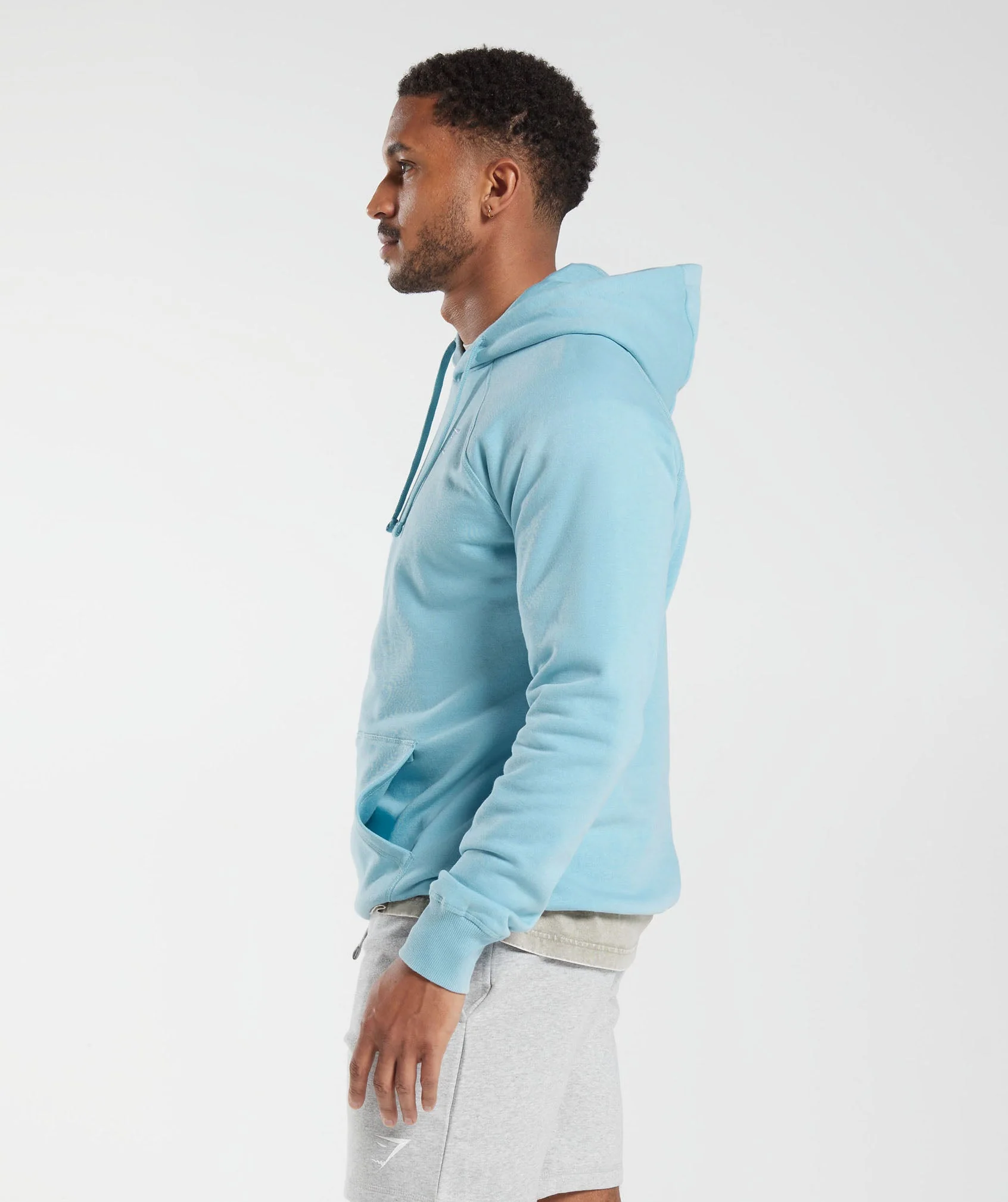 Gymshark Crest Hoodie - Iceberg Blue - Image 3