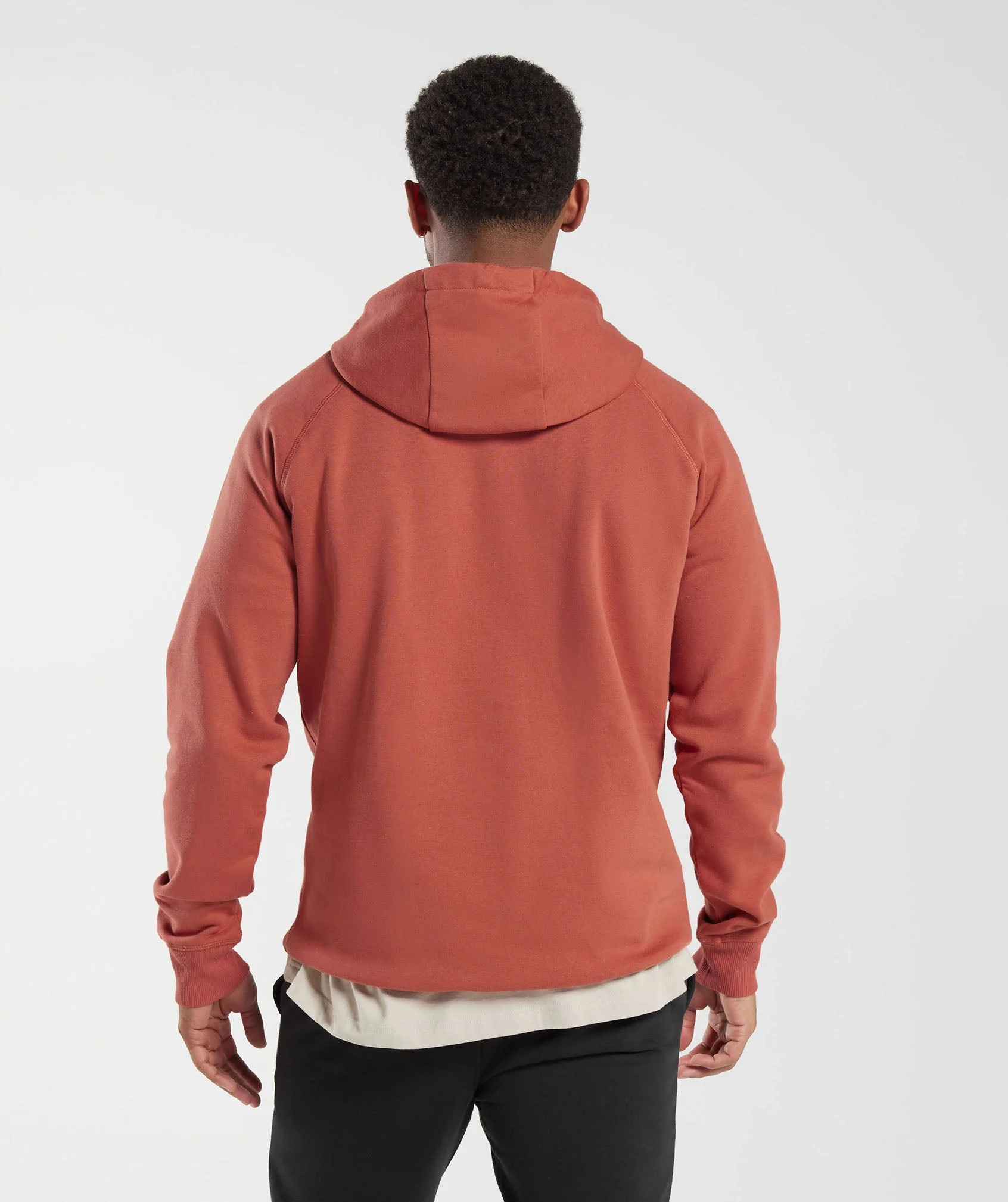 Gymshark Crest Hoodie - Persimmon Red - Image 2