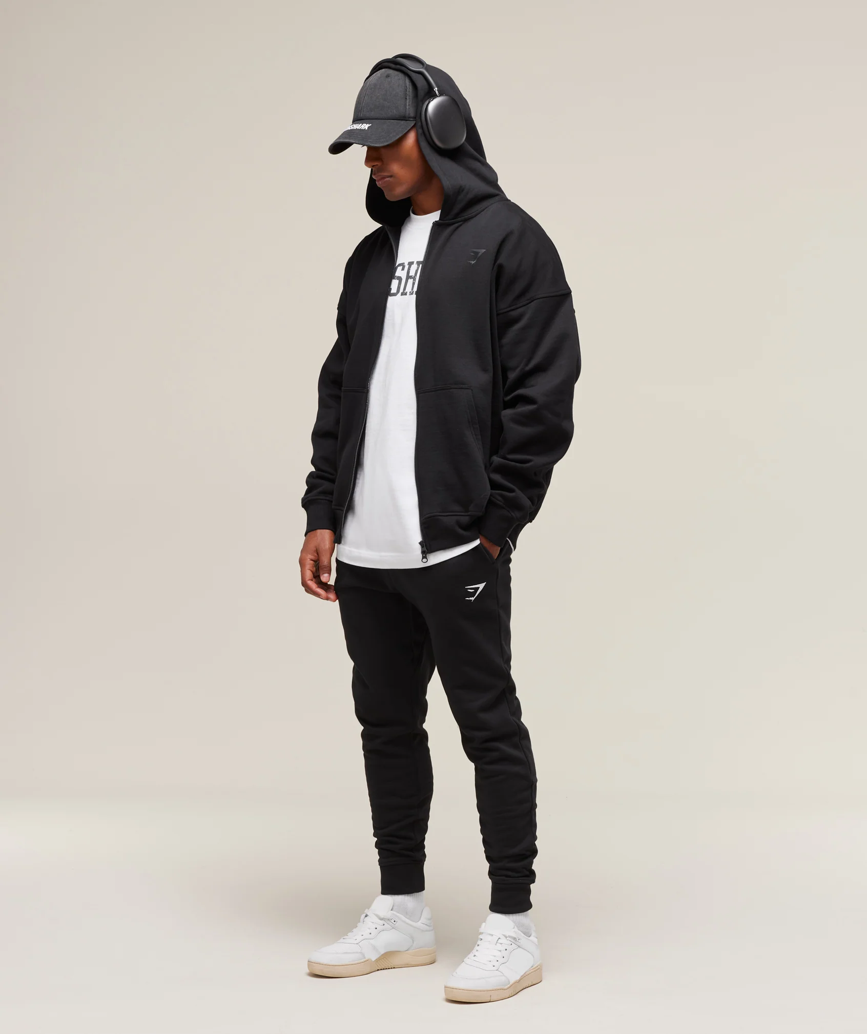 Gymshark Crest Joggers - Black - Image 5