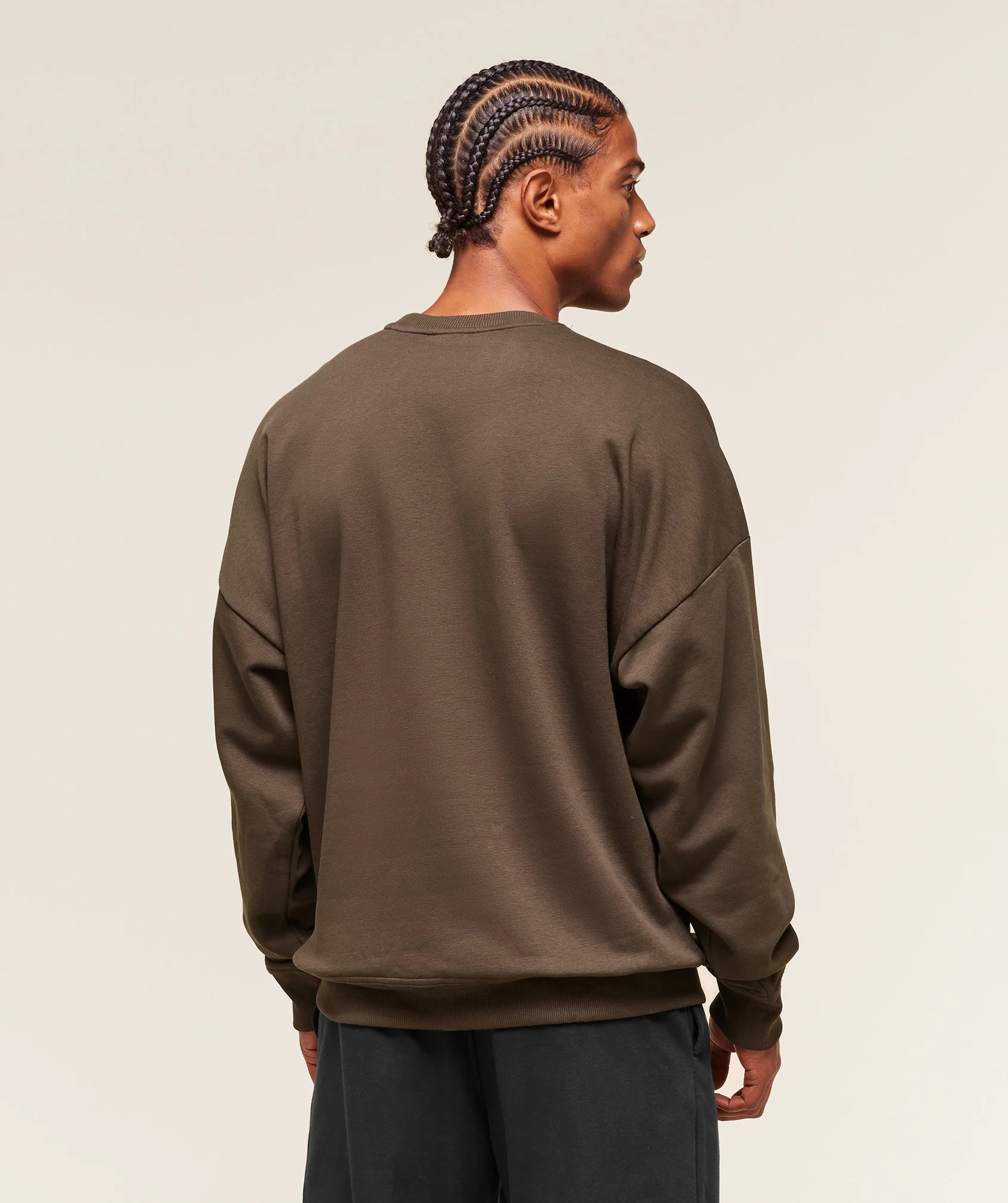 Gymshark Oversized Crest Crew - Archive Brown - Image 3