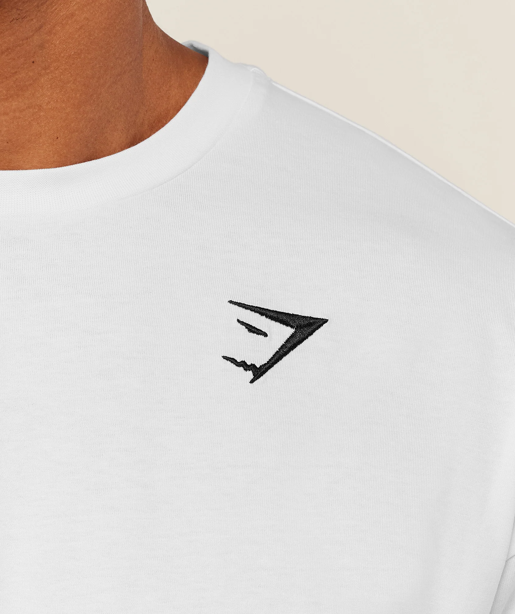 Gymshark Crest Oversized T-Shirt - GS White - Image 5