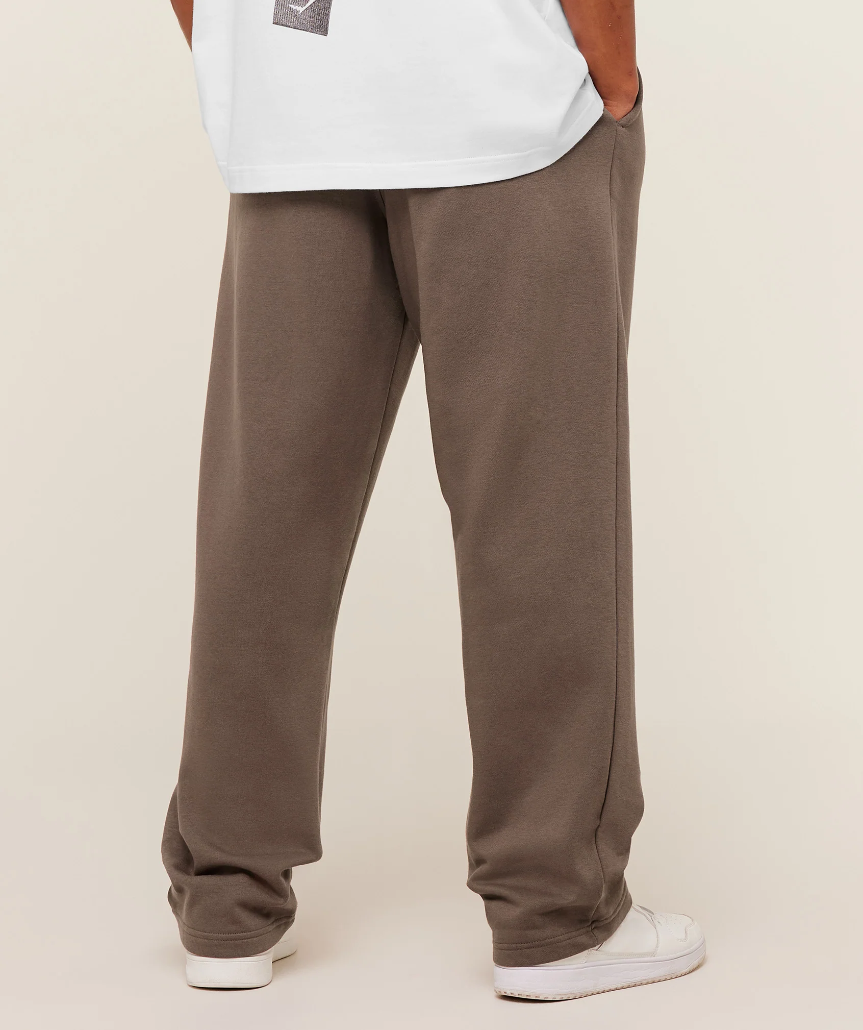 Gymshark Crest Straight Leg Joggers - Soft Brown - Image 2