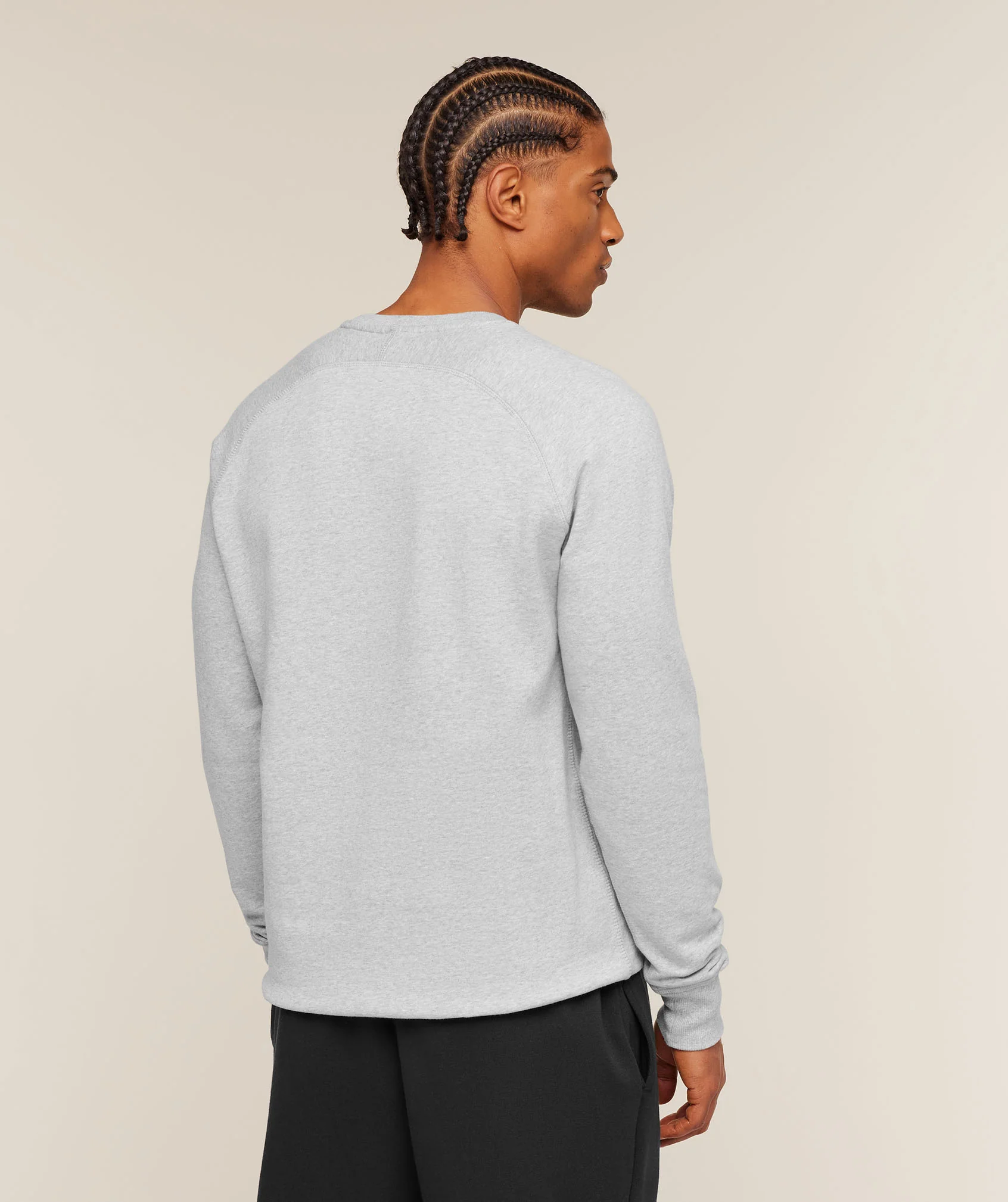 Gymshark Crest Sweatshirt - Light Grey Marl - Image 2