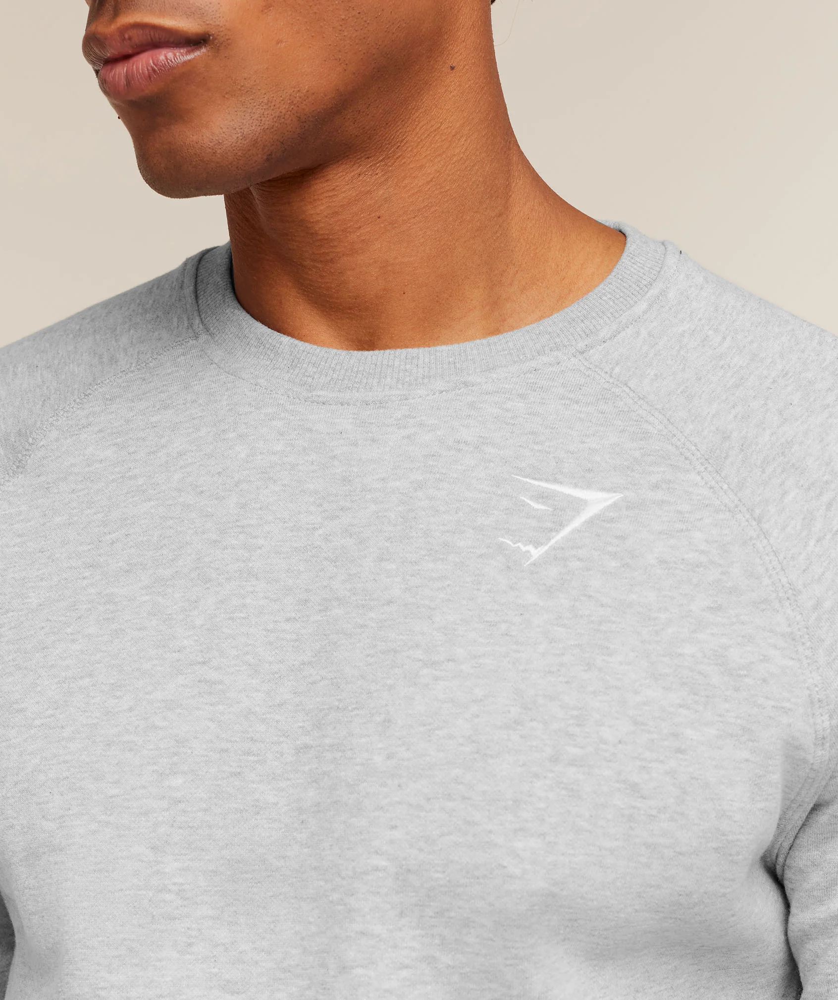 Gymshark Crest Sweatshirt - Light Grey Marl - Image 4