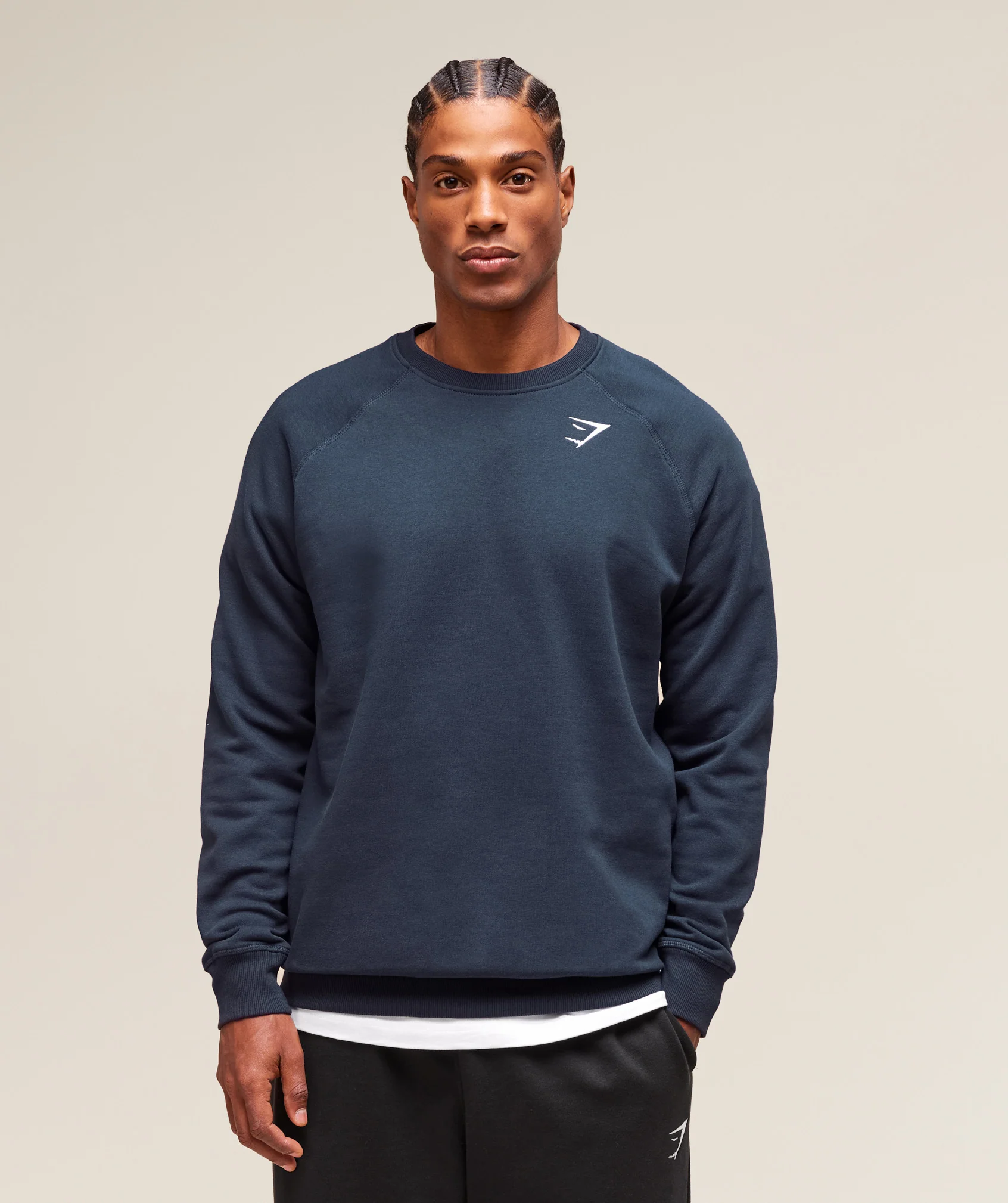 Gymshark Crest Sweatshirt - Navy - Image 2