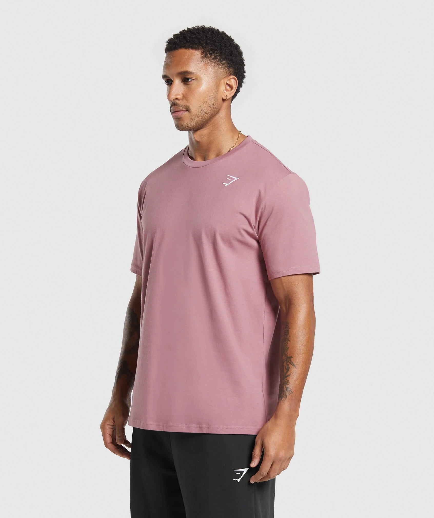 Gymshark Crest T-Shirt - Calm Pink - Image 3