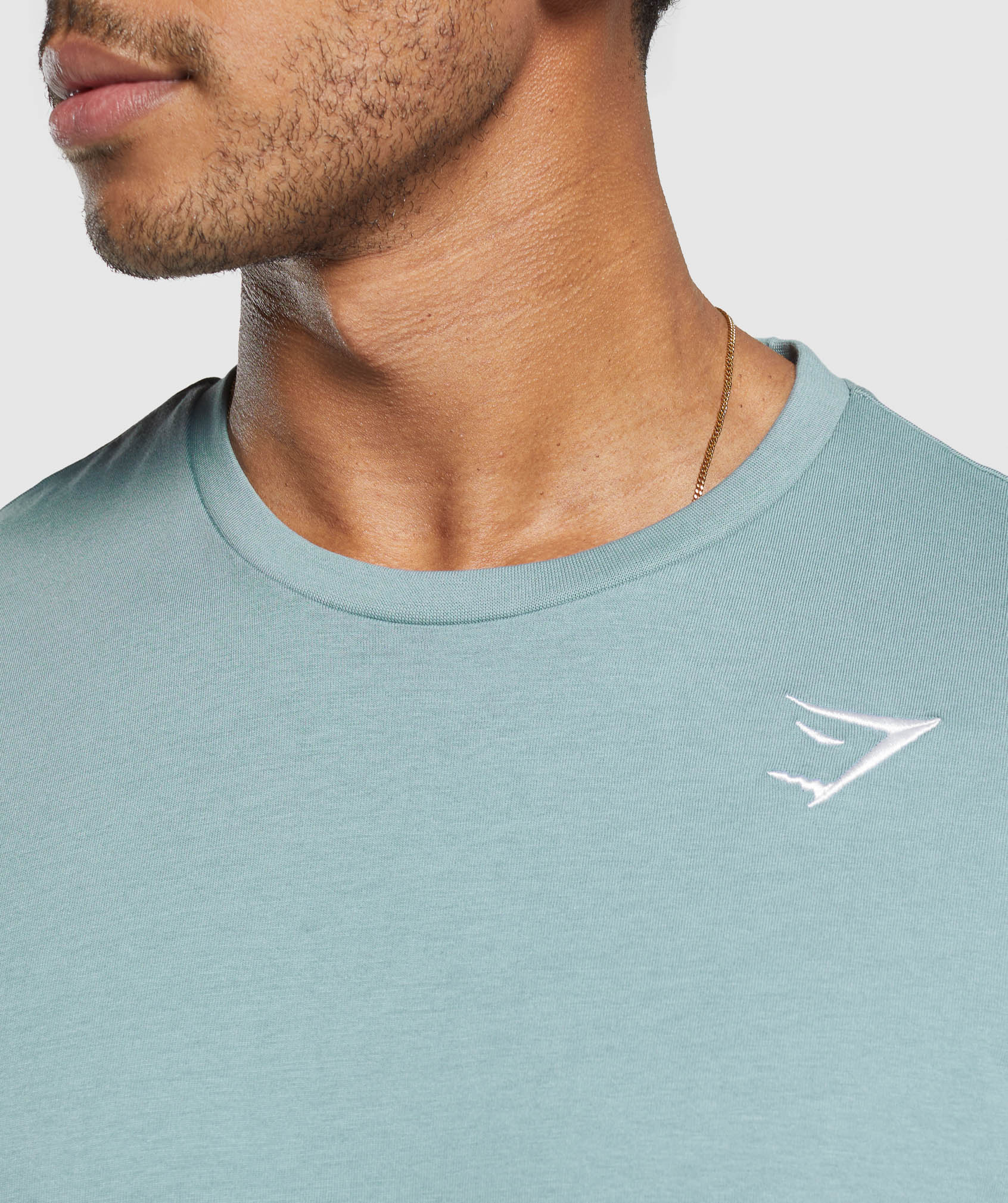 Gymshark Crest T-Shirt - Rest Blue - Image 5
