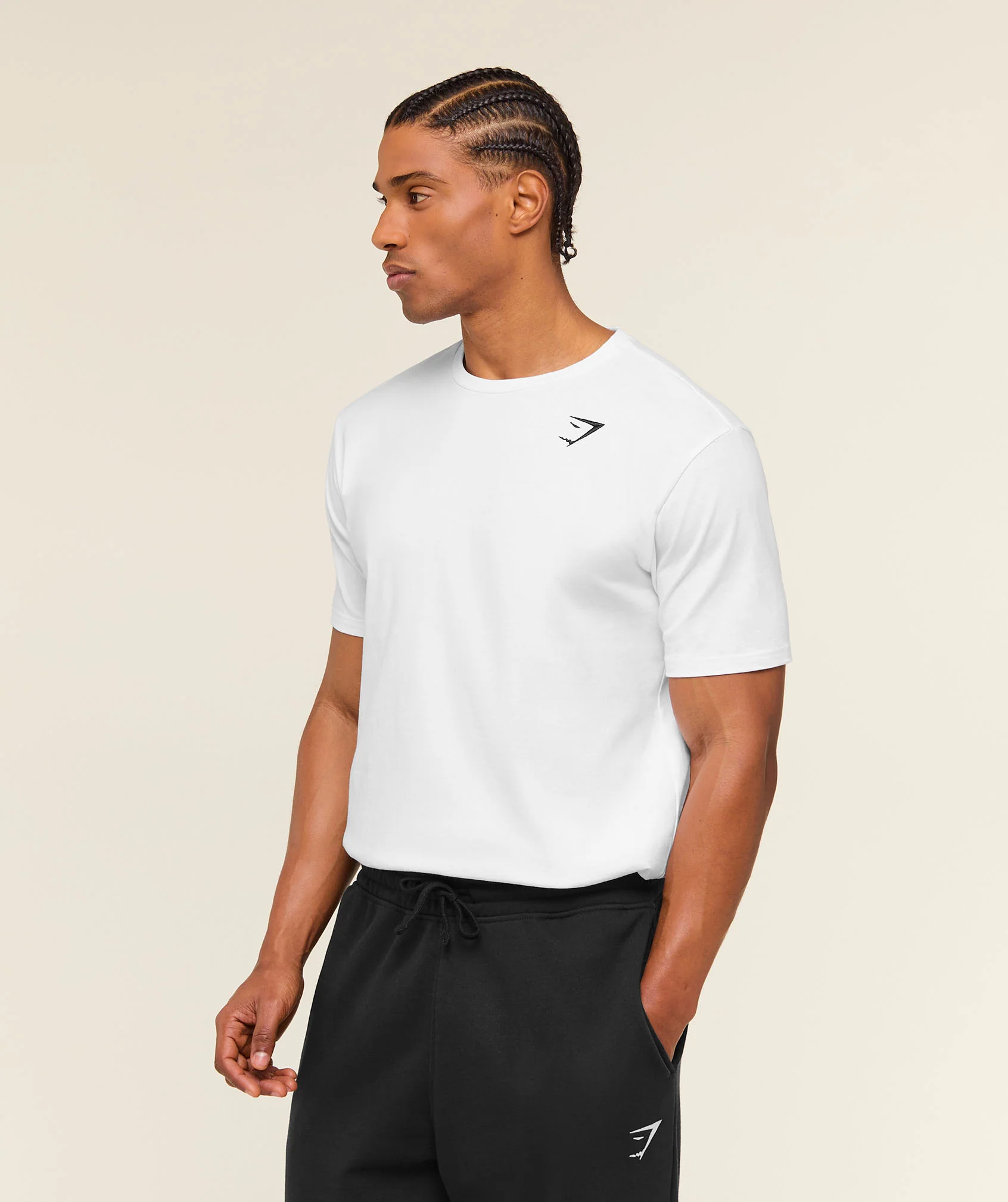 Gymshark Crest T-Shirt - White - Image 3