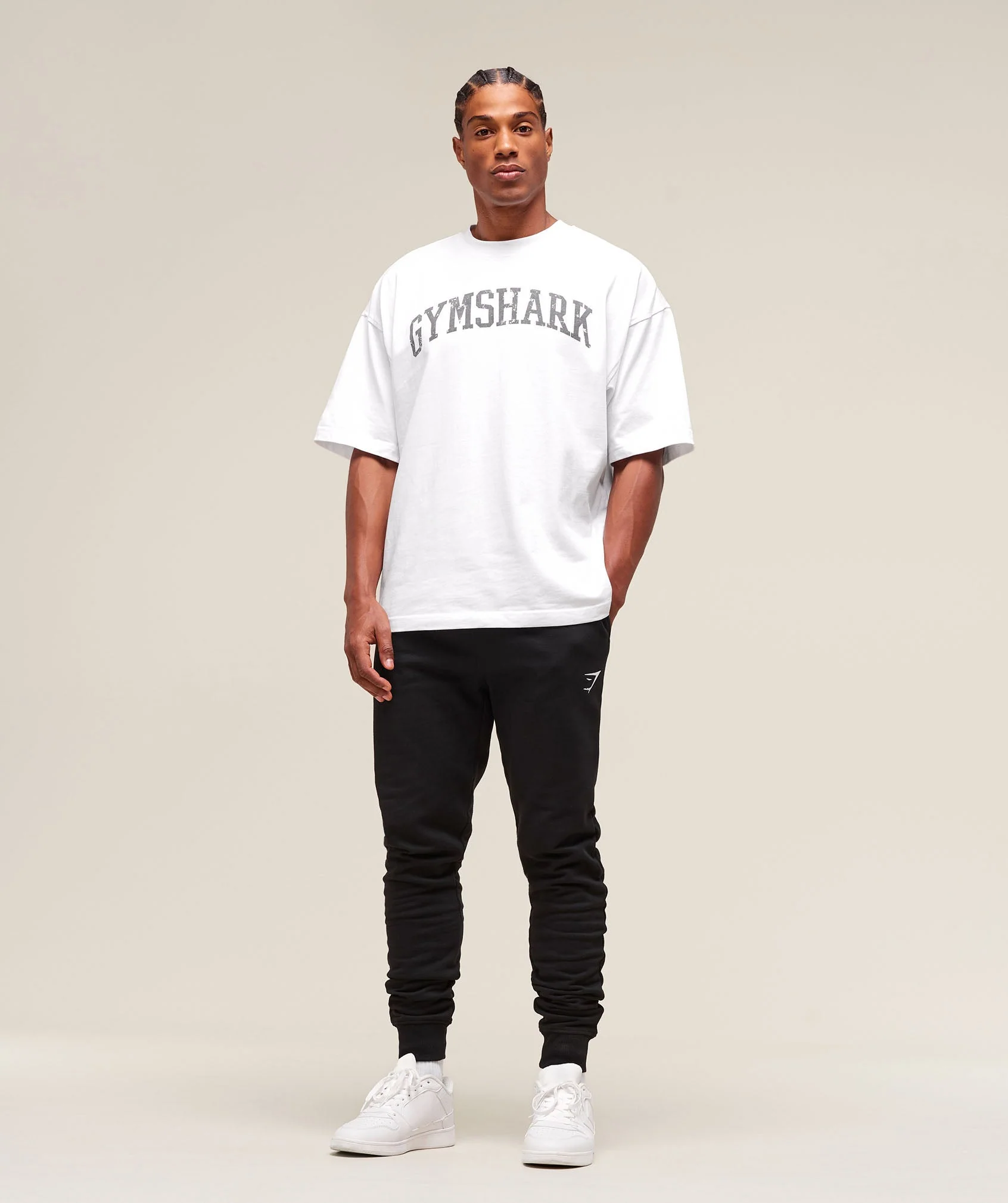 Gymshark Crest Tall Joggers - Black - Image 8