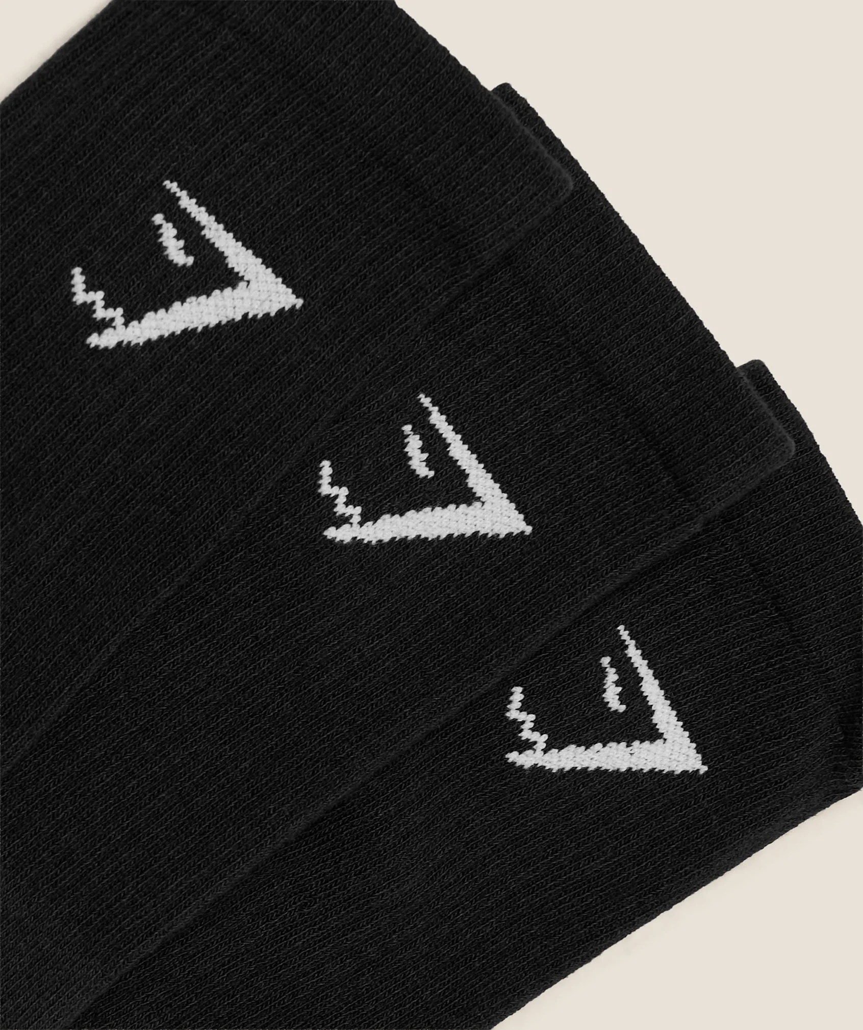 Gymshark Crew Socks 3pk - GS Black - Image 2