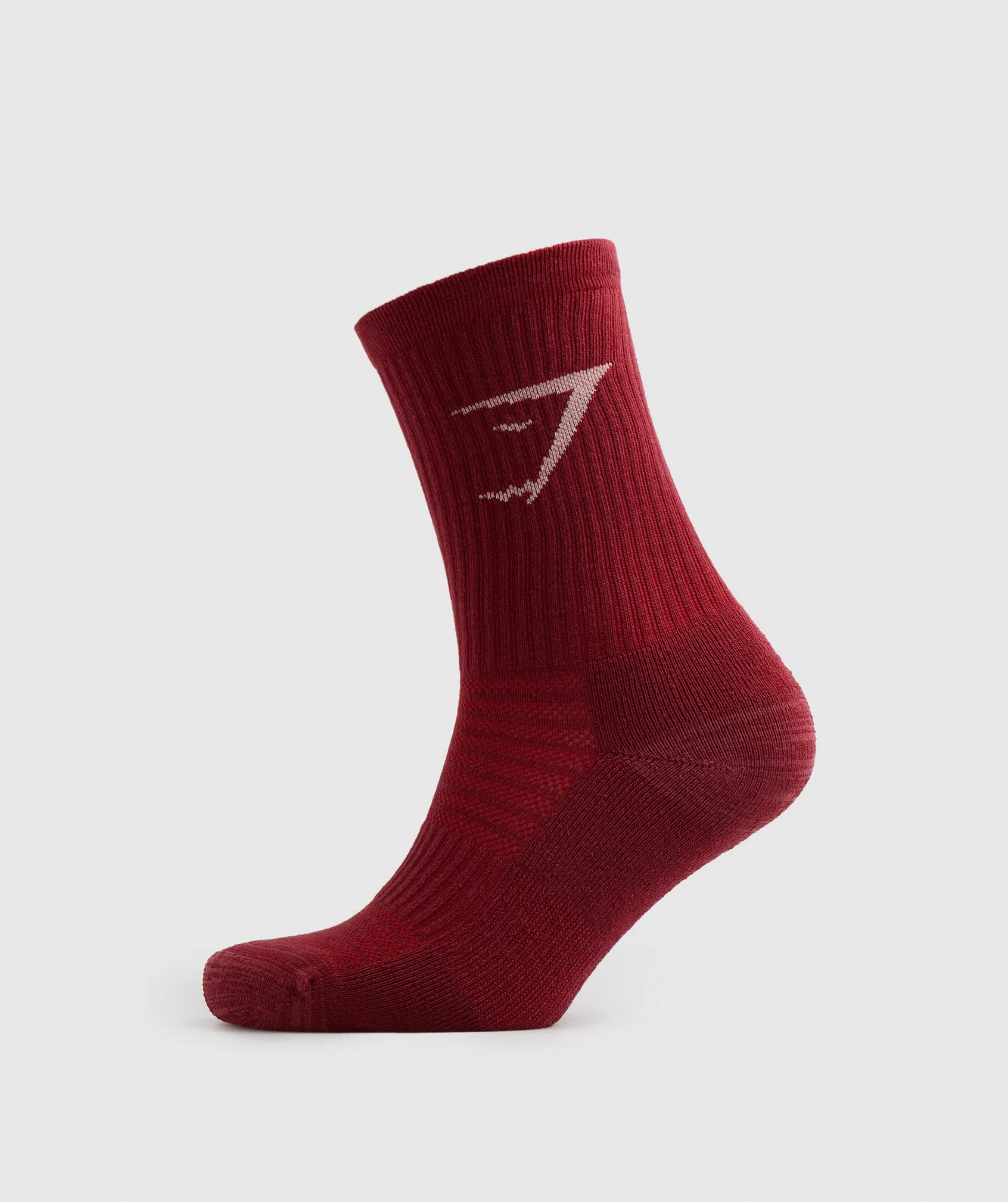 Gymshark Crew Socks 3pk - White/Pink/Red - Image 5
