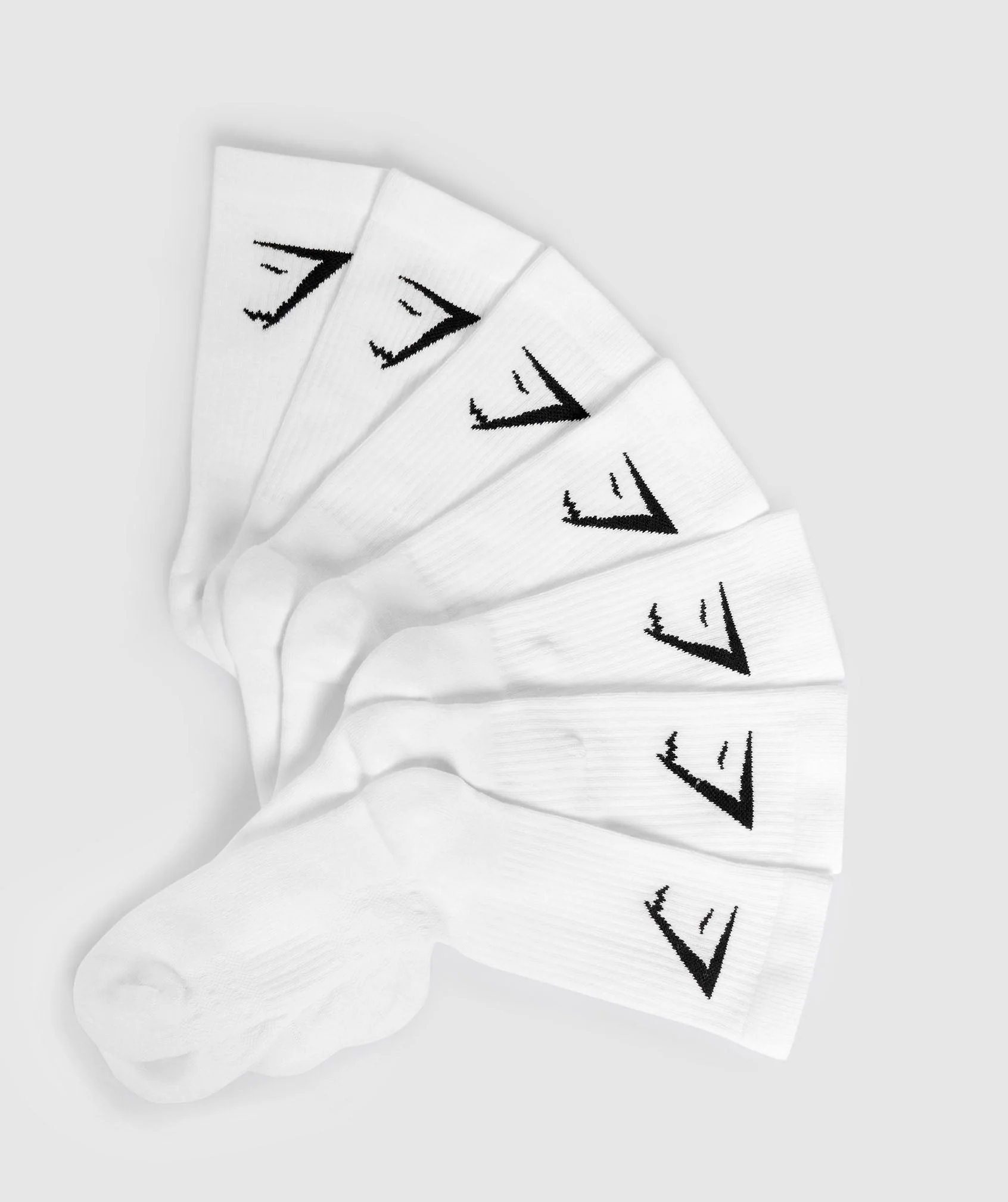 Gymshark Crew Socks 7pk - White - Image 2