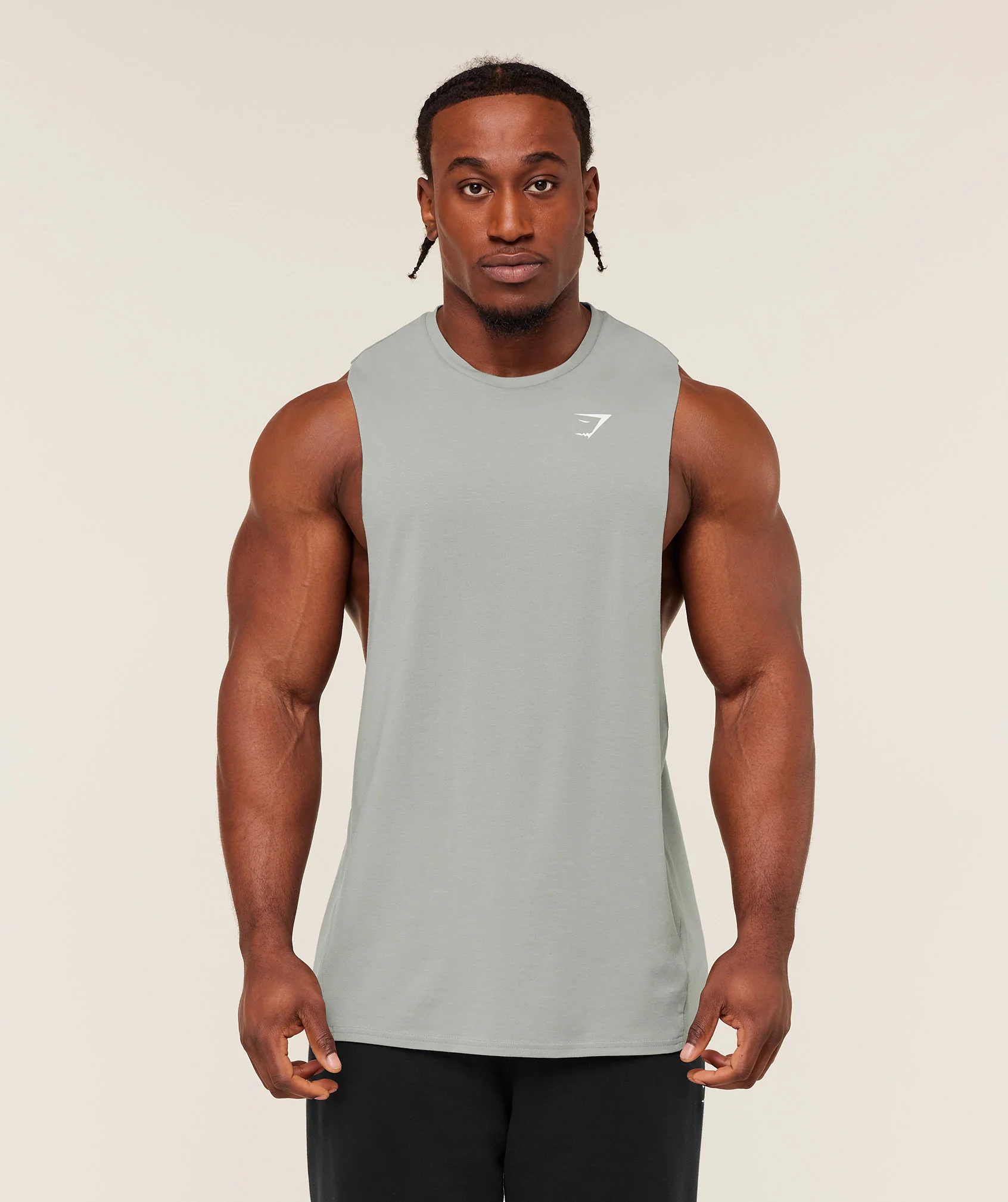 Gymshark Critical 2.0 Drop Arm Tank - Smokey Grey - Image 3