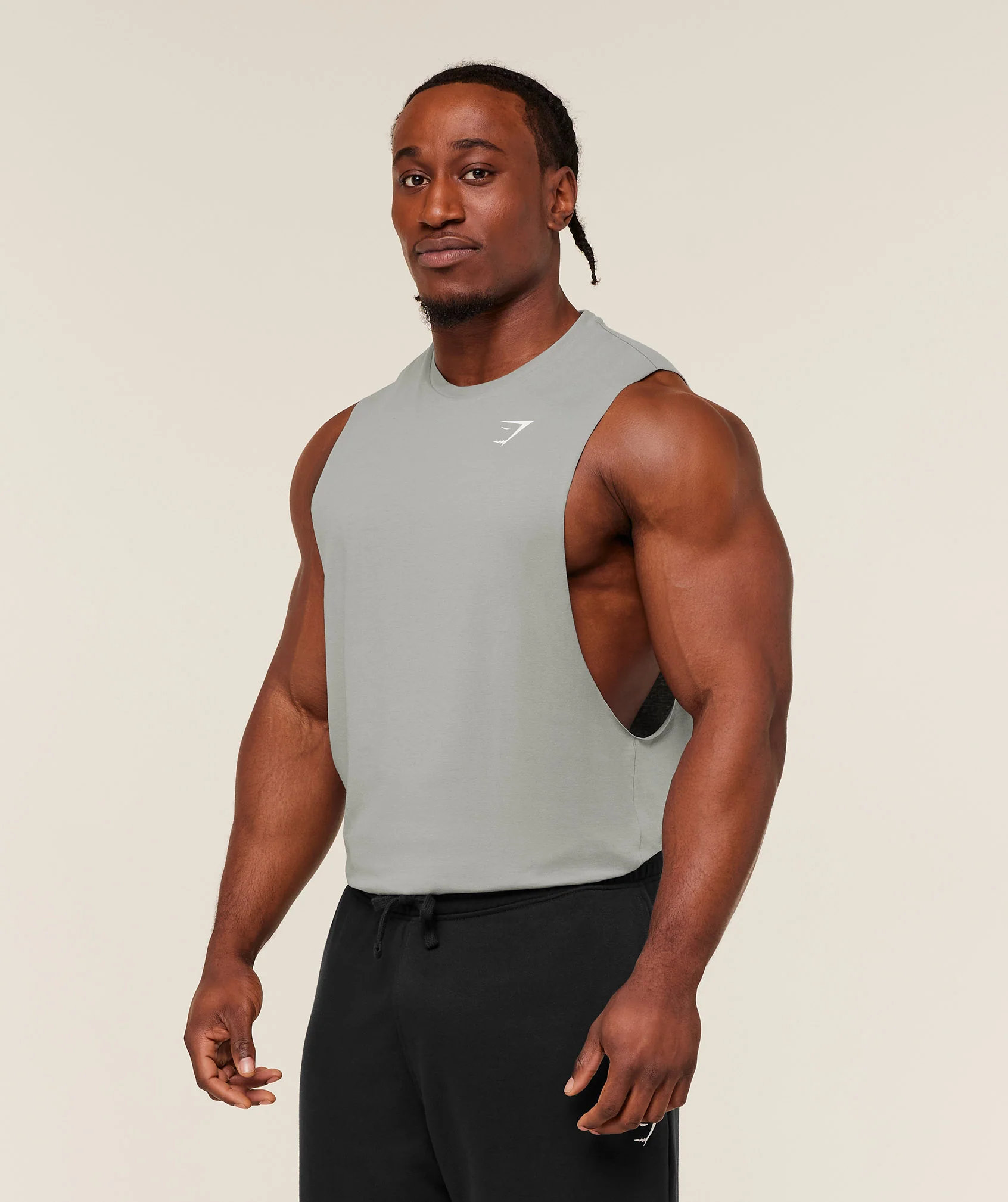 Gymshark Critical 2.0 Drop Arm Tank - Smokey Grey - Image 4