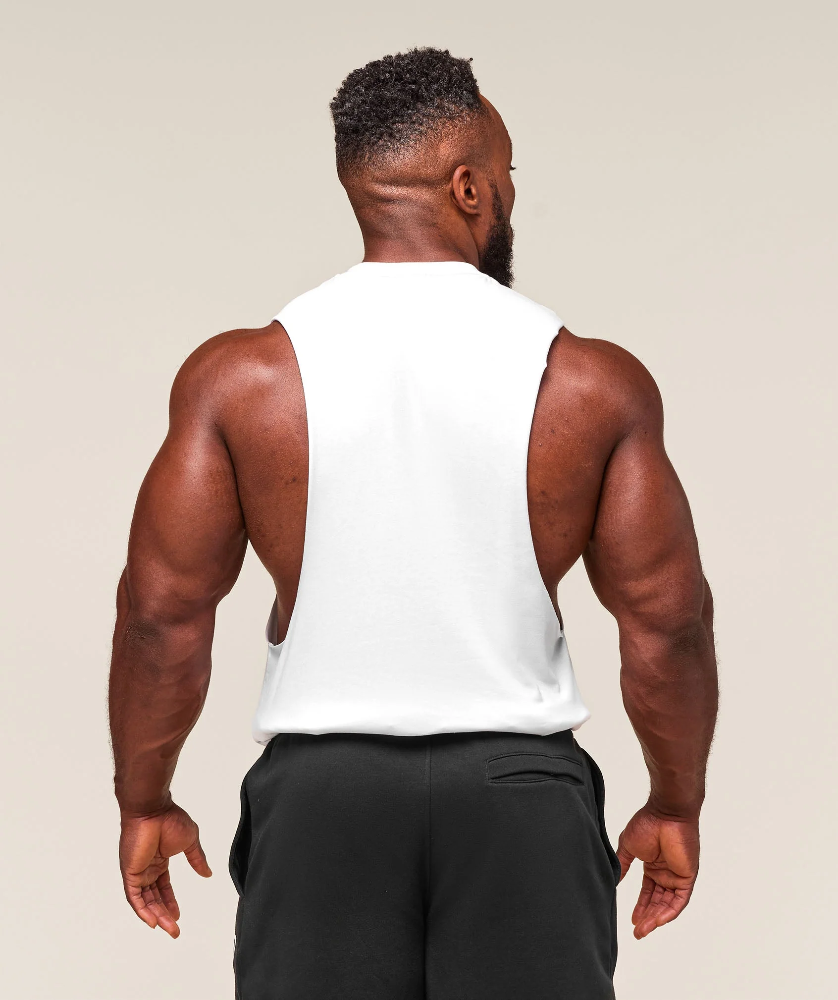 Gymshark Critical 2.0 Drop Arm Tank - White - Image 2