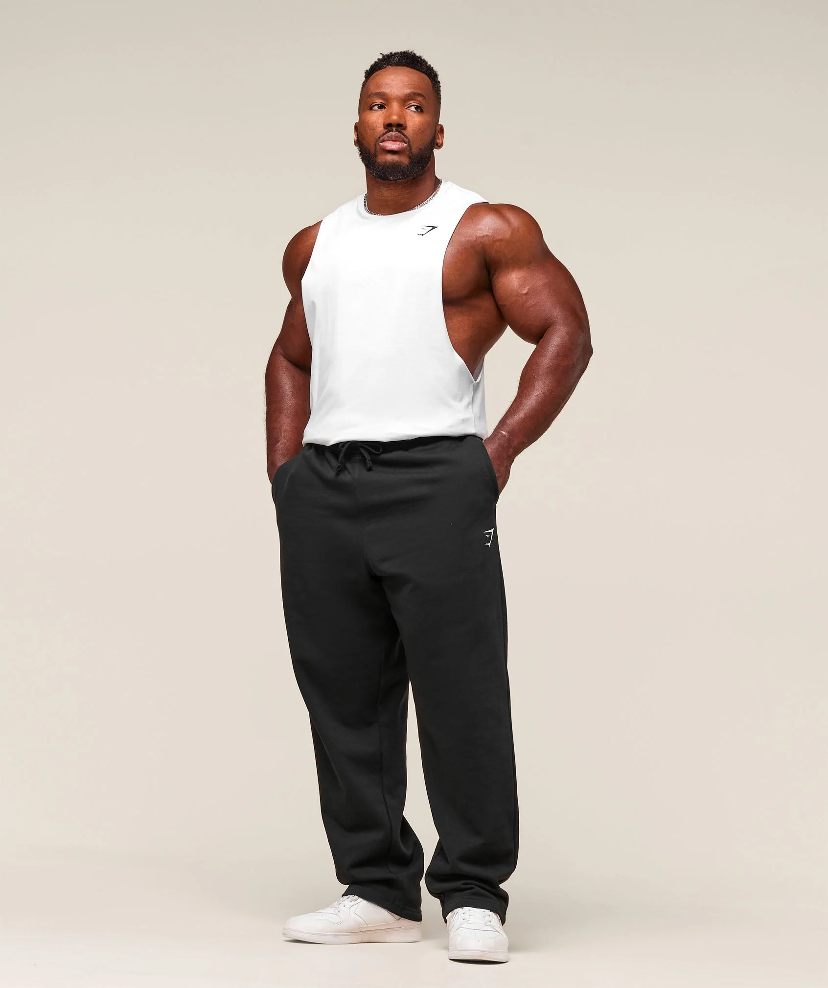 Gymshark Critical 2.0 Drop Arm Tank - White - Image 6