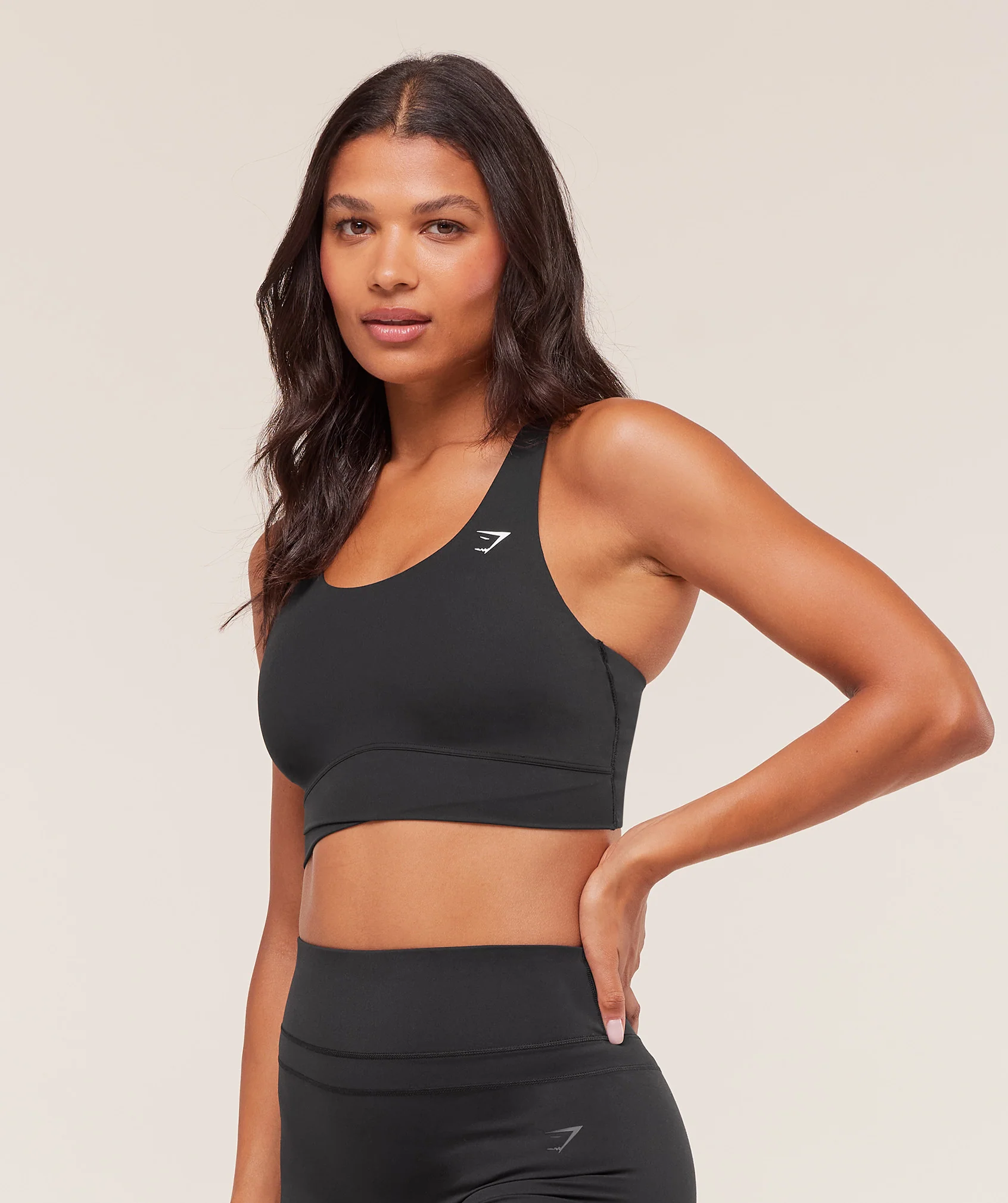 Gymshark Cross Over Sports Bra - Black - Image 3