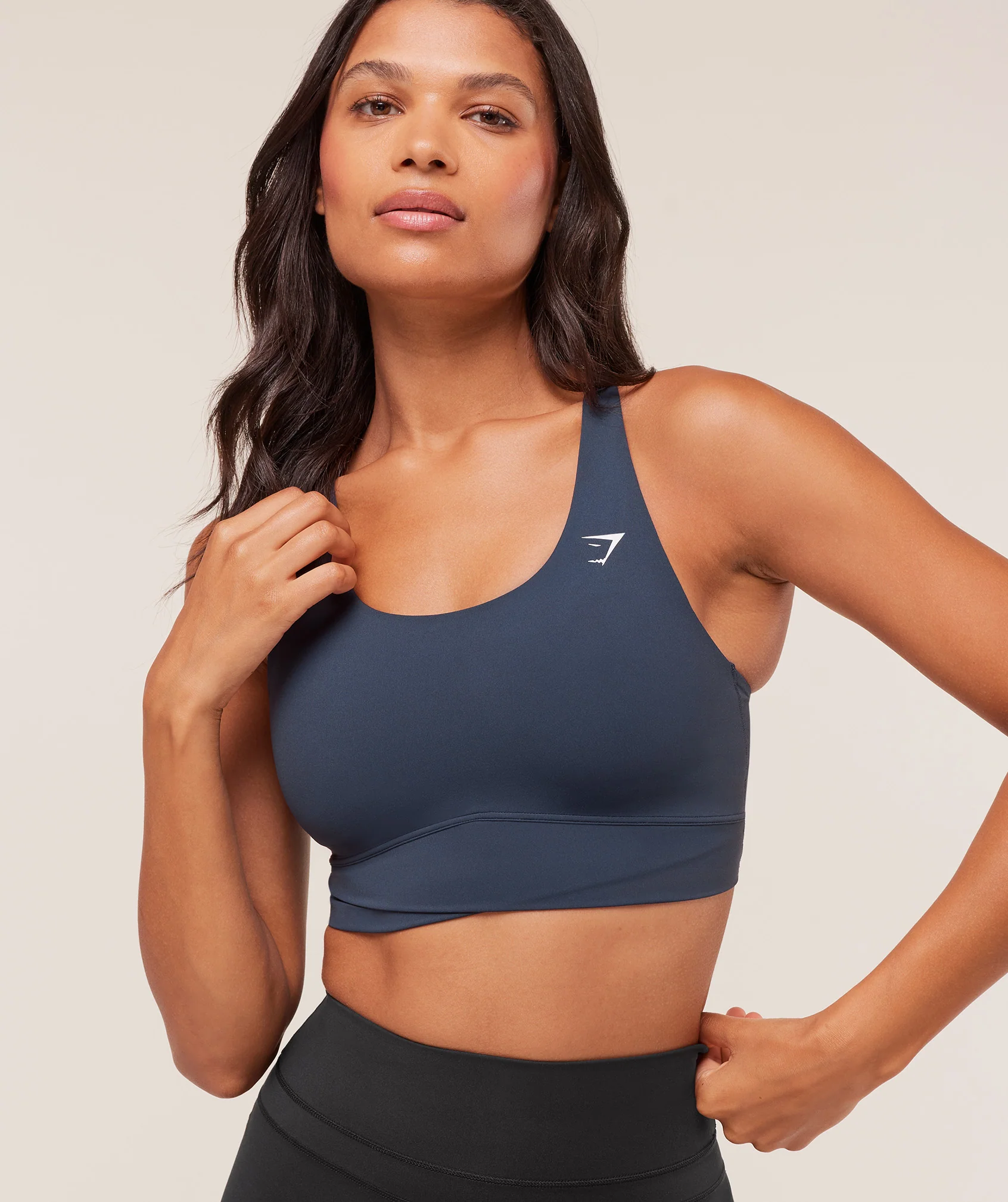 Gymshark Cross Over Sports Bra - Heavy Blue - Image 6