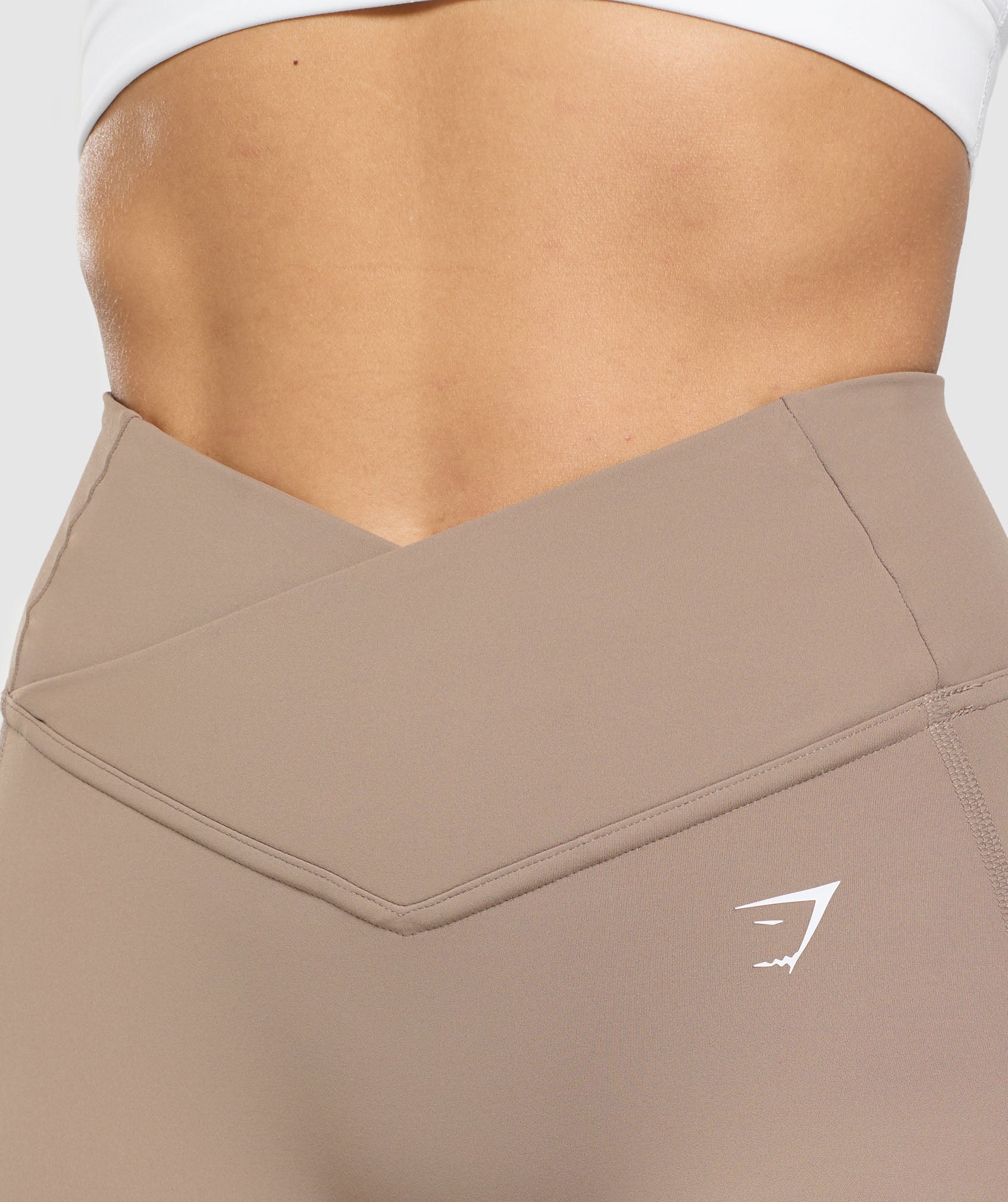 Gymshark Crossover Leggings - Lifestyle Brown - Image 5