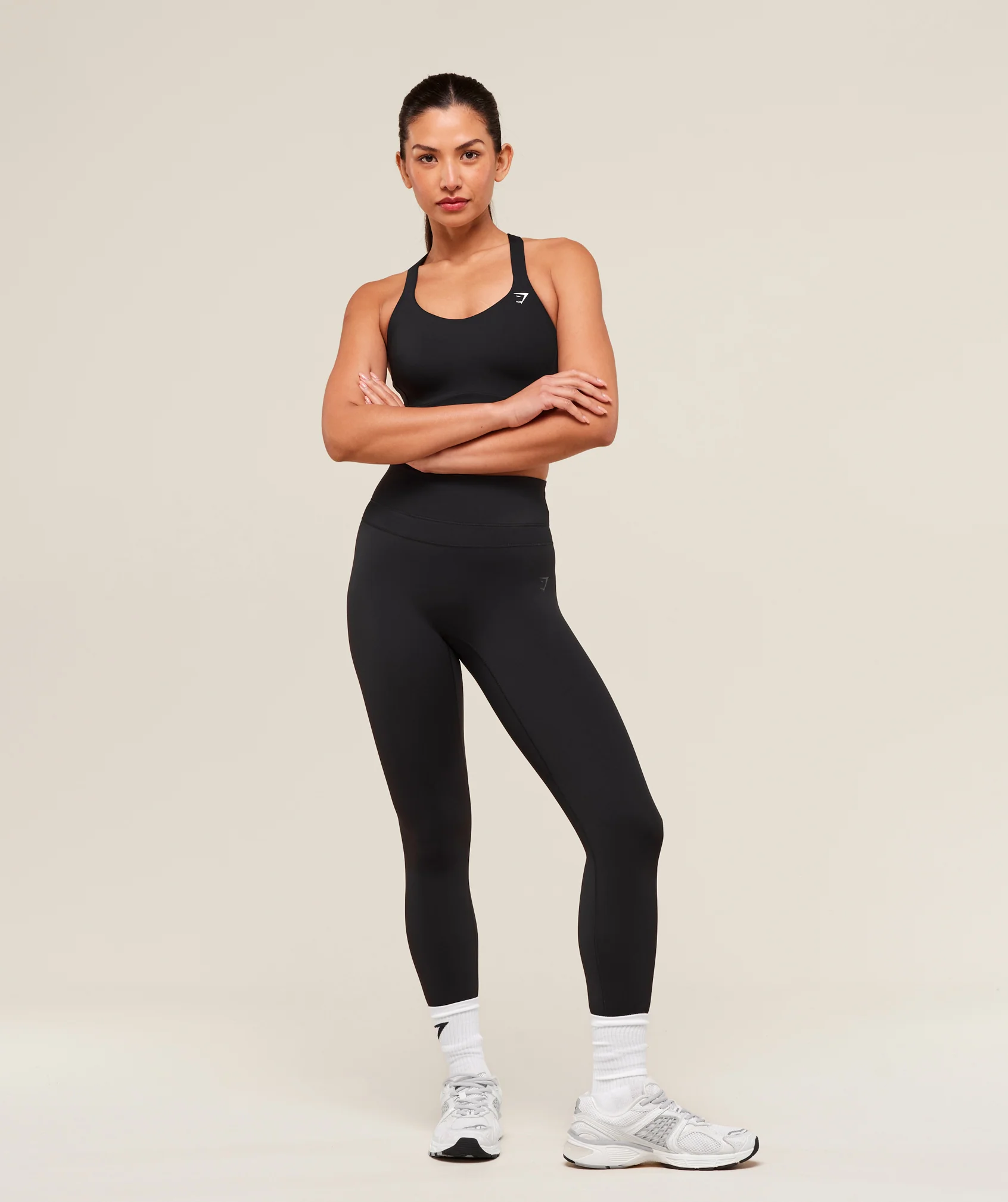 Gymshark Crossover Strap High Support Sports Bra - Black - Image 3