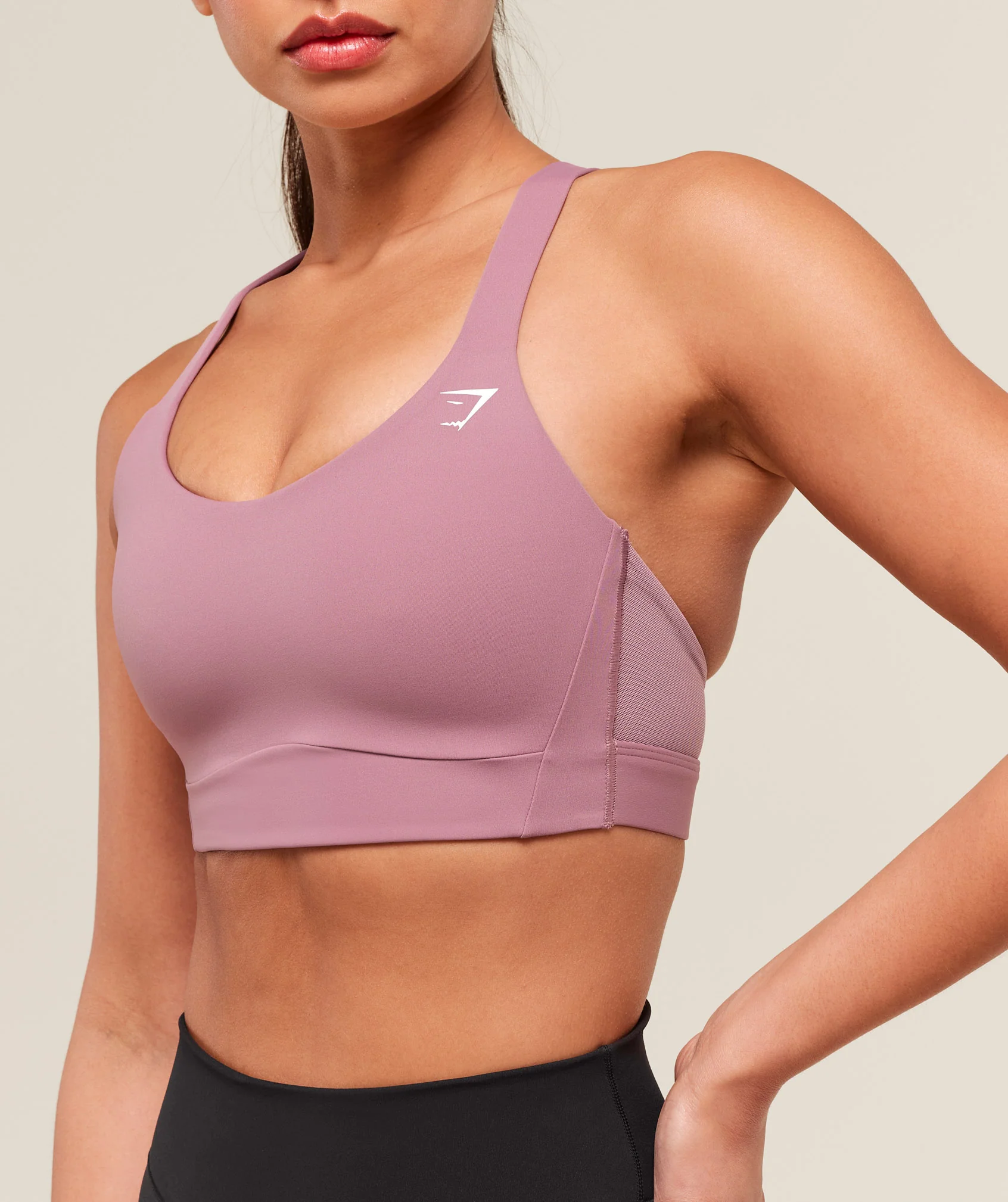 Gymshark Crossover Strap High Support Sports Bra - Calm Pink - Image 5