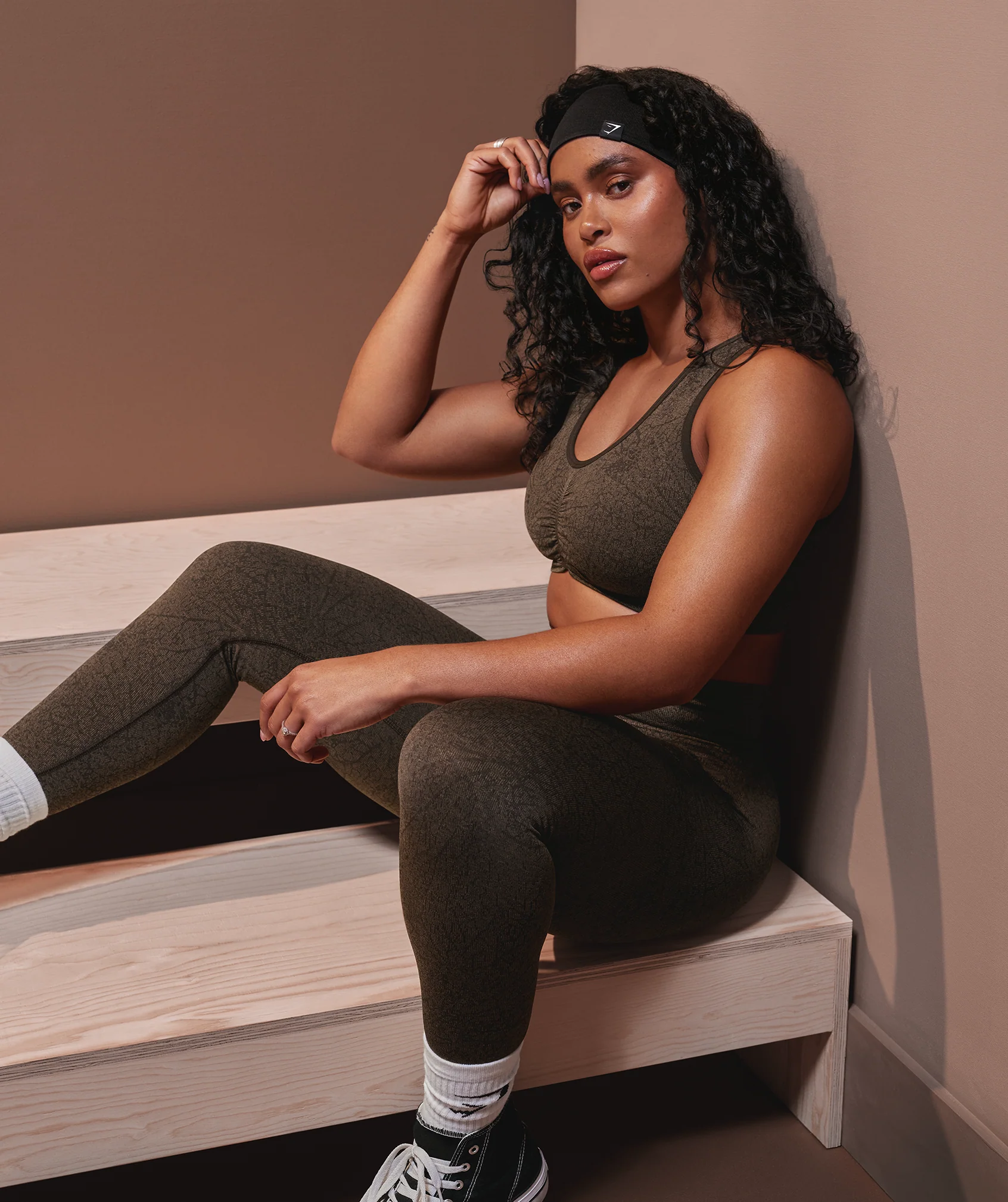 Gymshark Diffuse Sweat Headband - Black - Image 8