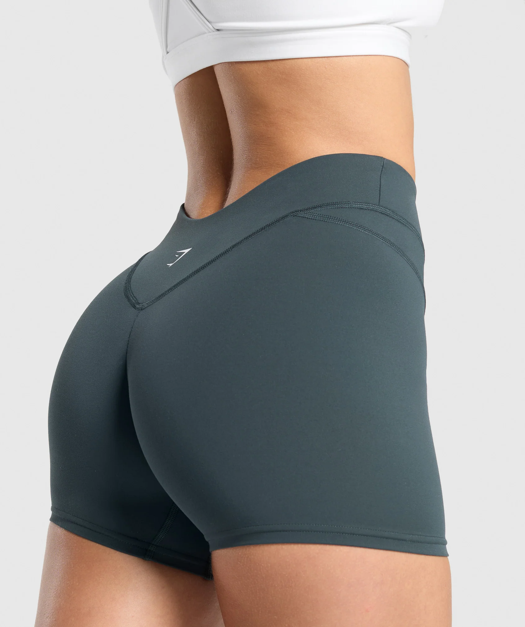 Gymshark Dipped Waistband Shorts - Darkest Teal - Image 5
