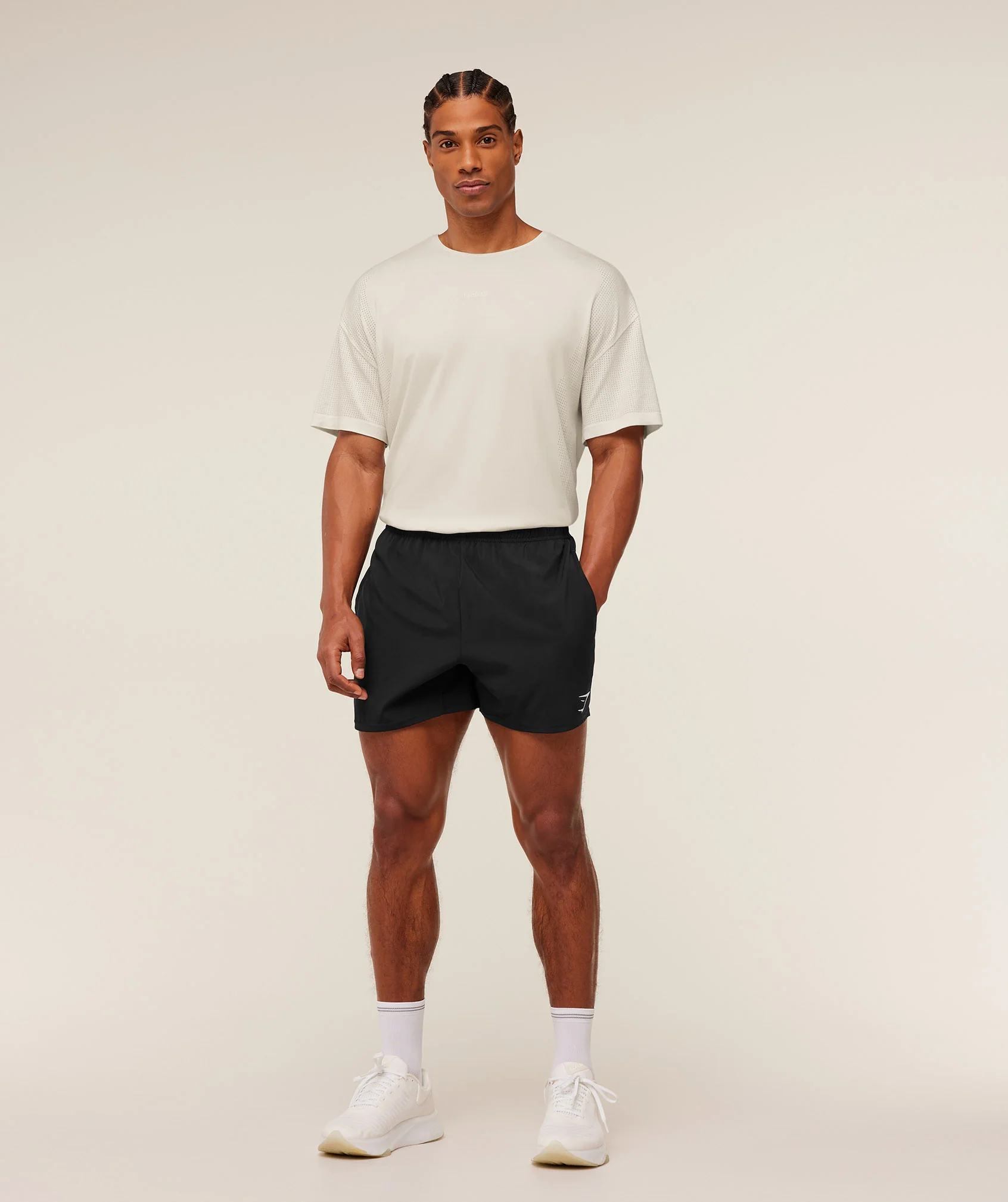Gymshark Distance Seamless T-Shirt - Soft White / Soft White - Image 7
