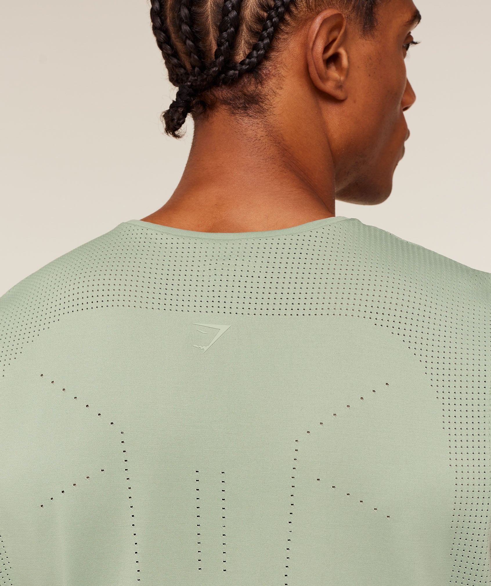 Gymshark Distance Seamless Tank - Haze Green / Haze Green - Image 5