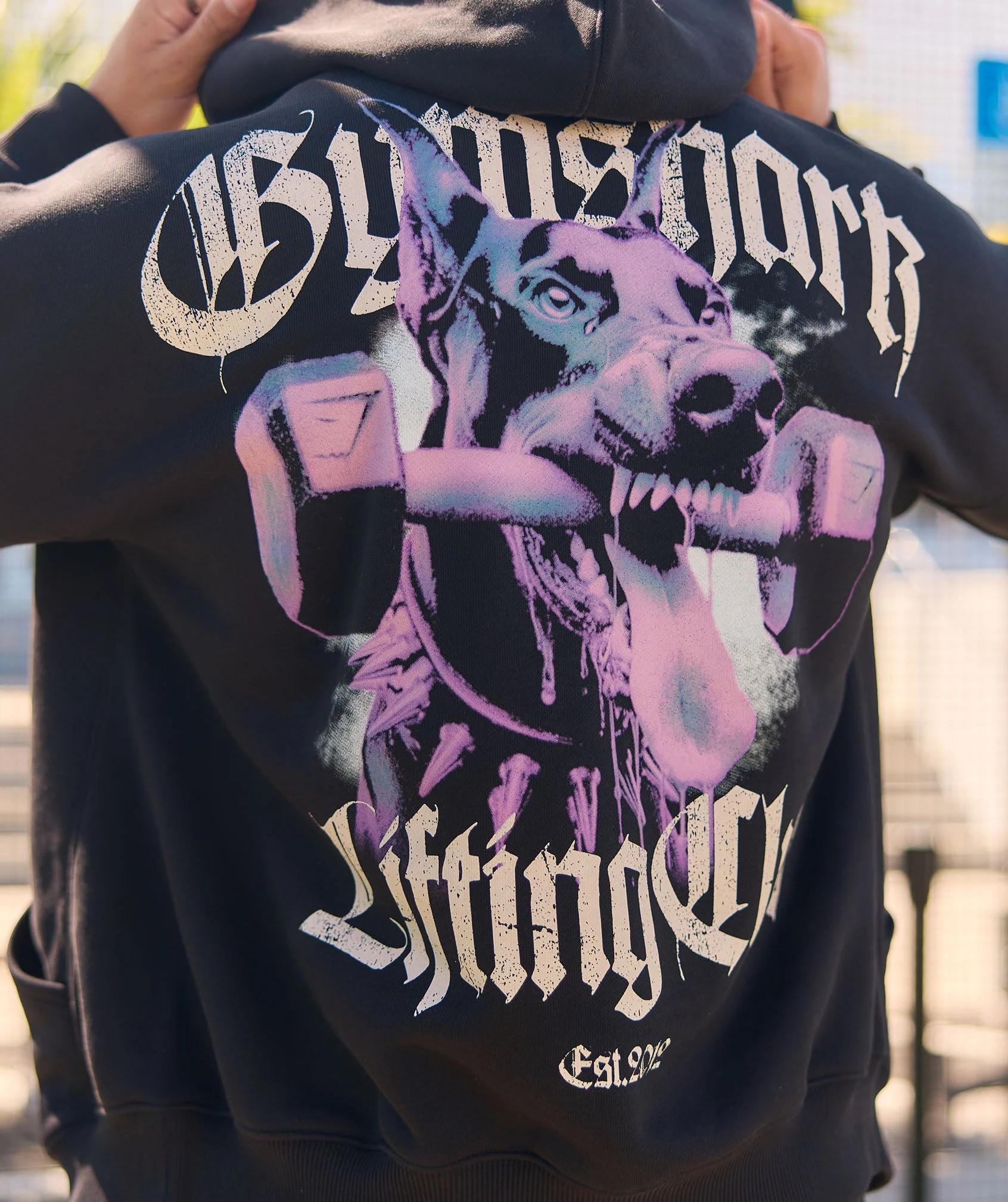 Gymshark Doberman Graphic Hoodie - Black - Image 4