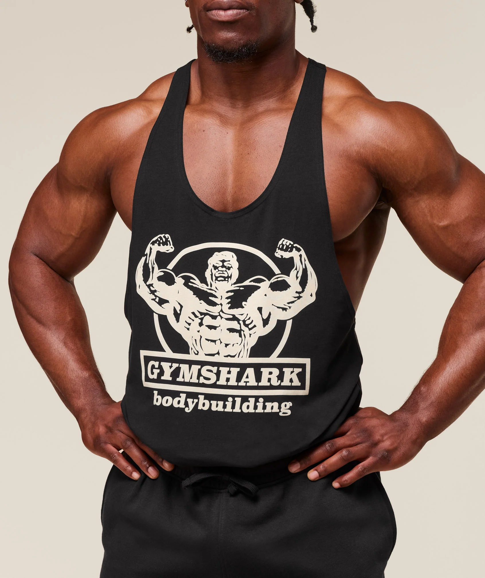 Gymshark Double Bicep Stringer - Black - Image 4