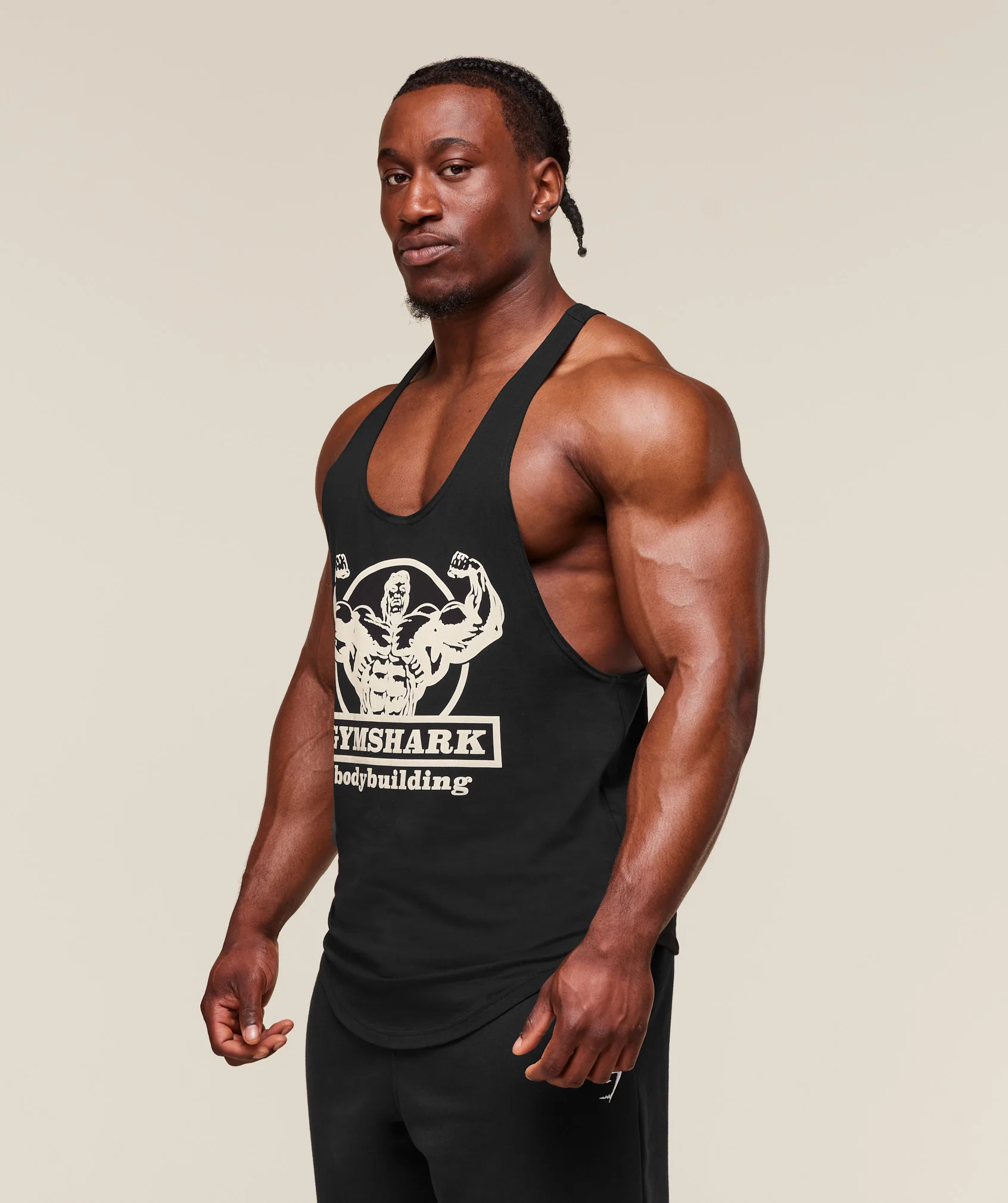 Gymshark Double Bicep Stringer - Black - Image 5