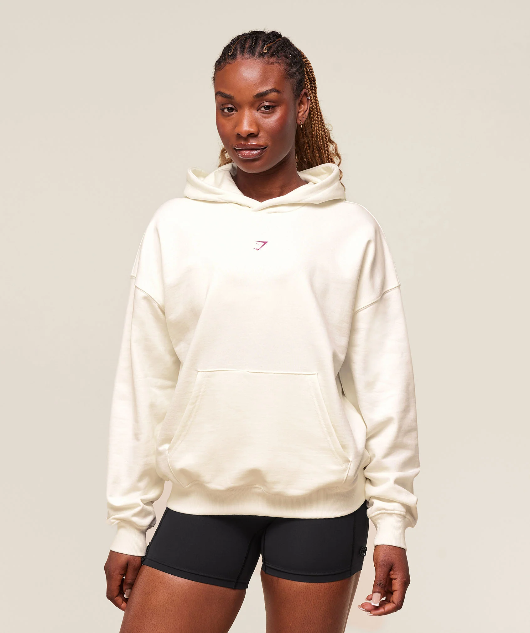 Gymshark Dump Truck Graphic Hoodie - Soft White - Image 2