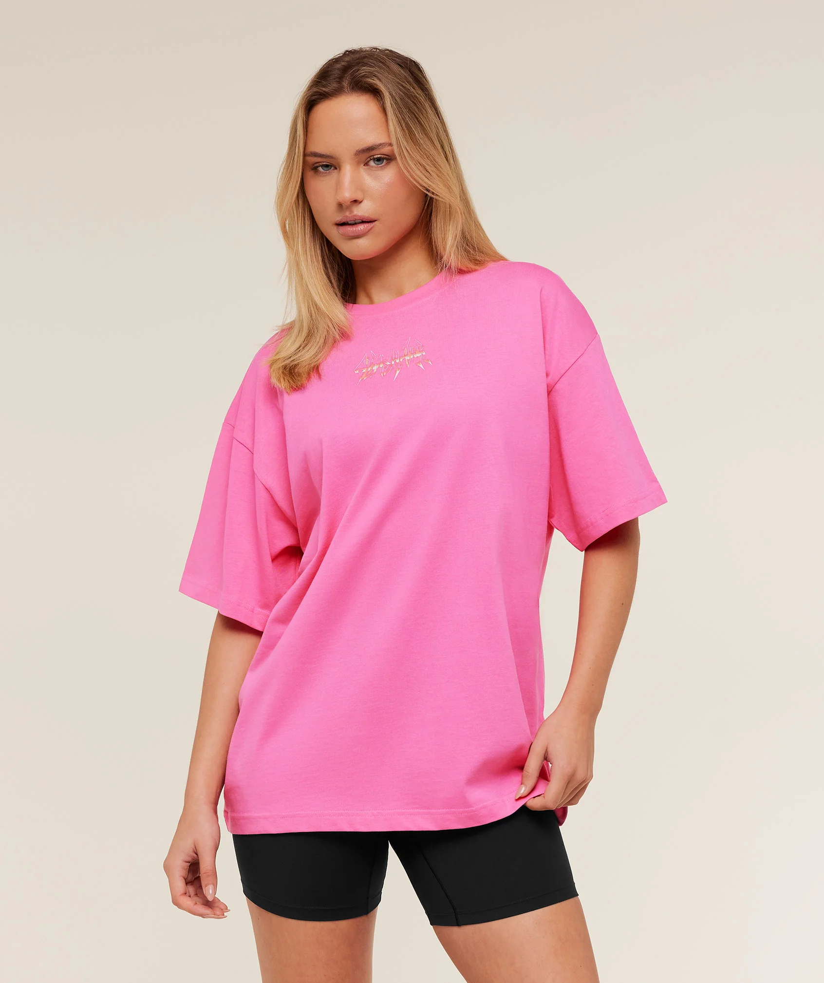 Gymshark Eagle Band Style Graphic Short Sleeve T-Shirt - GS Electric Pink - Image 2