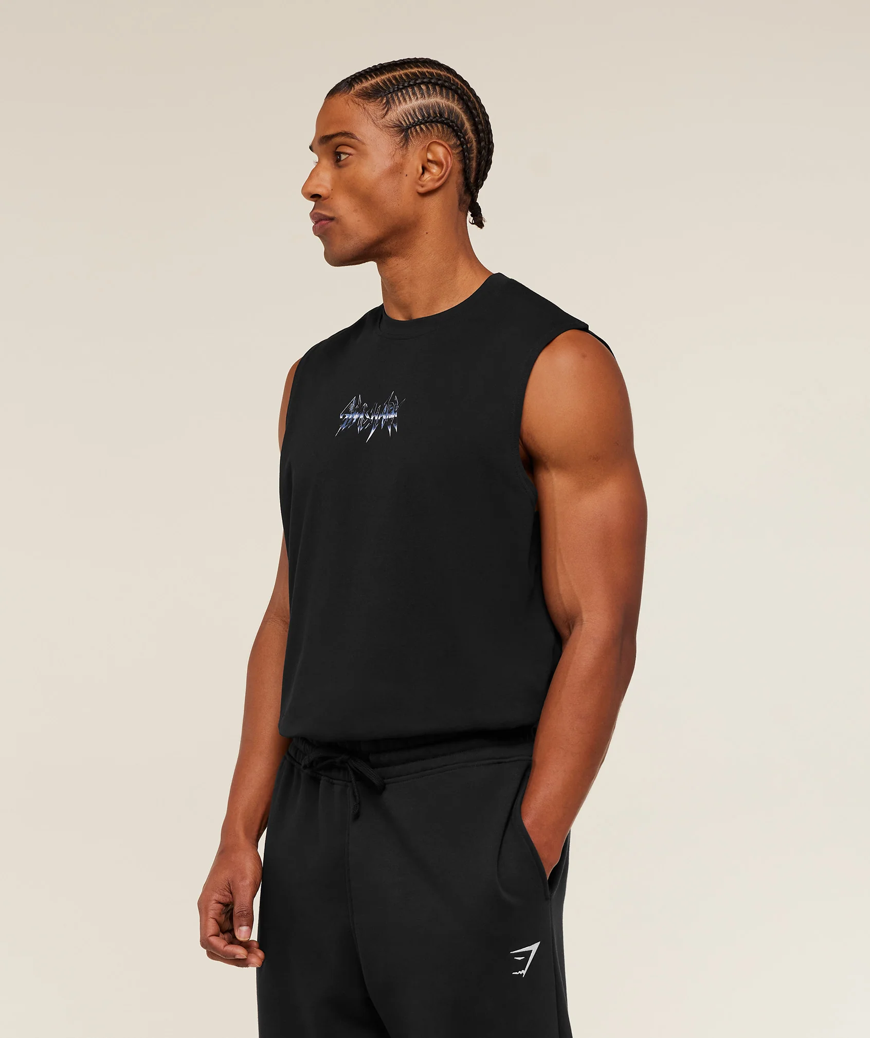 Gymshark Eagle Band Style Graphic Tank - GS Black - Image 3