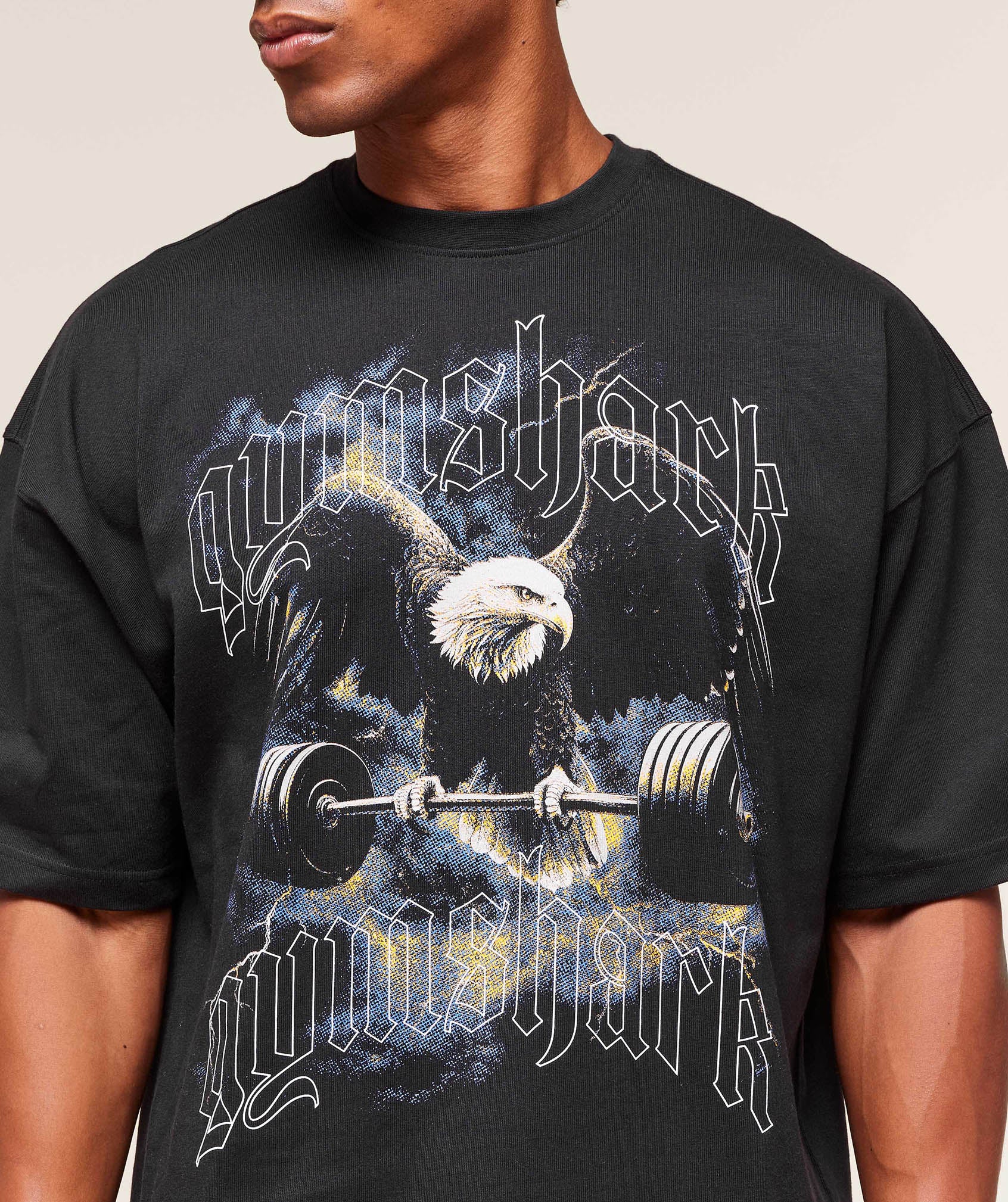 Gymshark Eagle Graphic T-Shirt - Black - Image 4