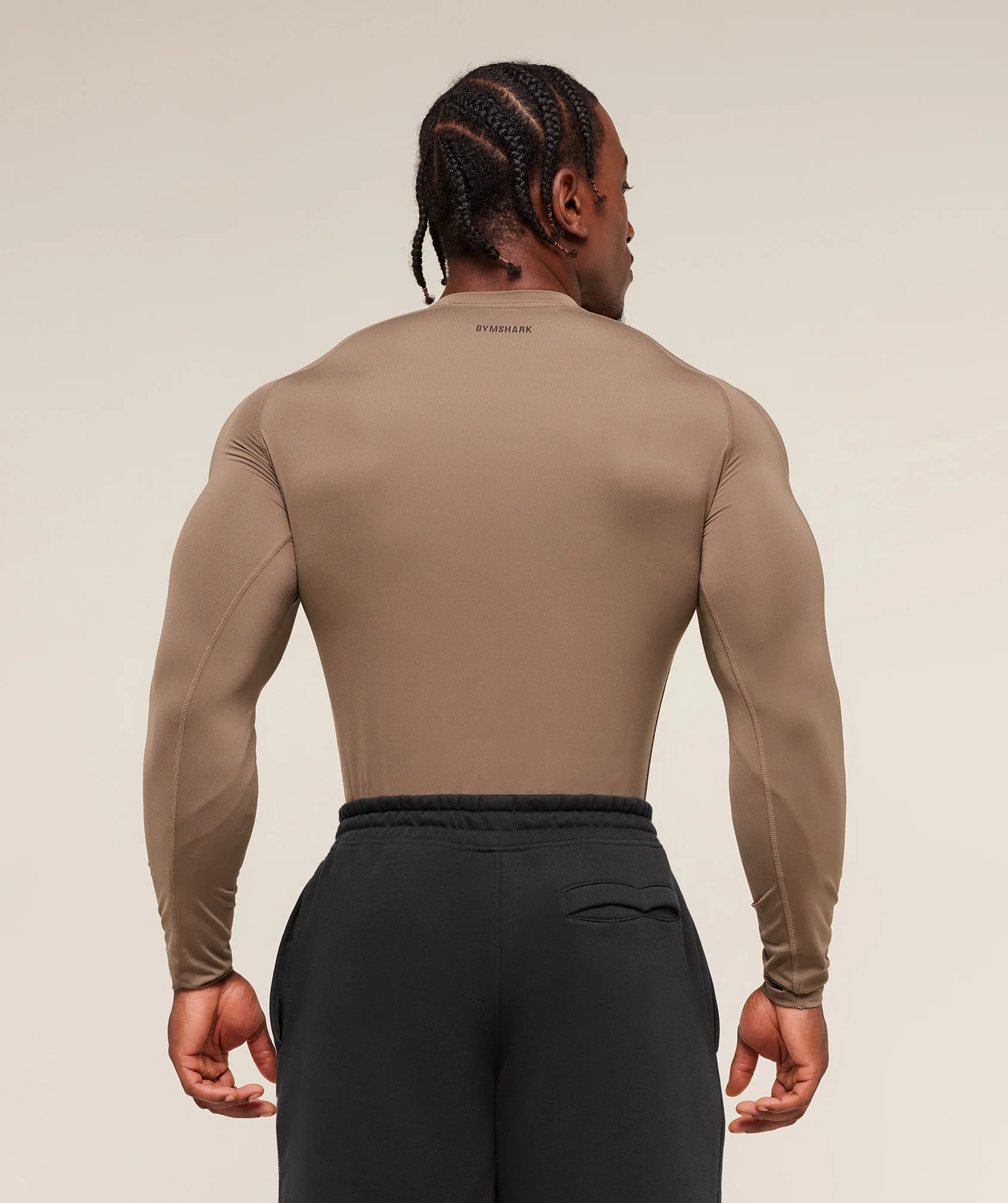 Gymshark Element Baselayer Long Sleeve T-Shirt - Soul Brown/Archive Brown - Image 2