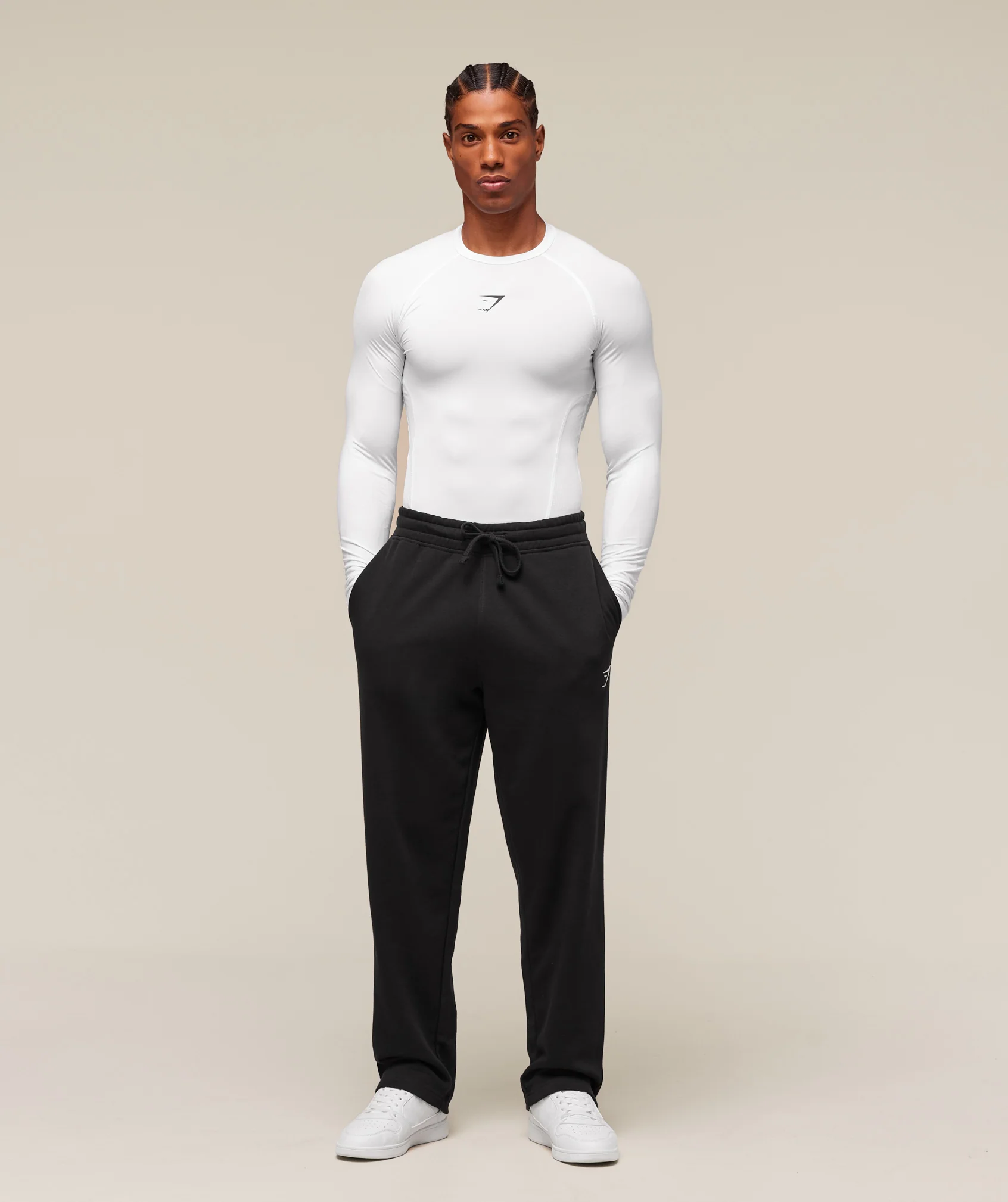 Gymshark Element Baselayer Long Sleeve T-Shirt - White - Image 3