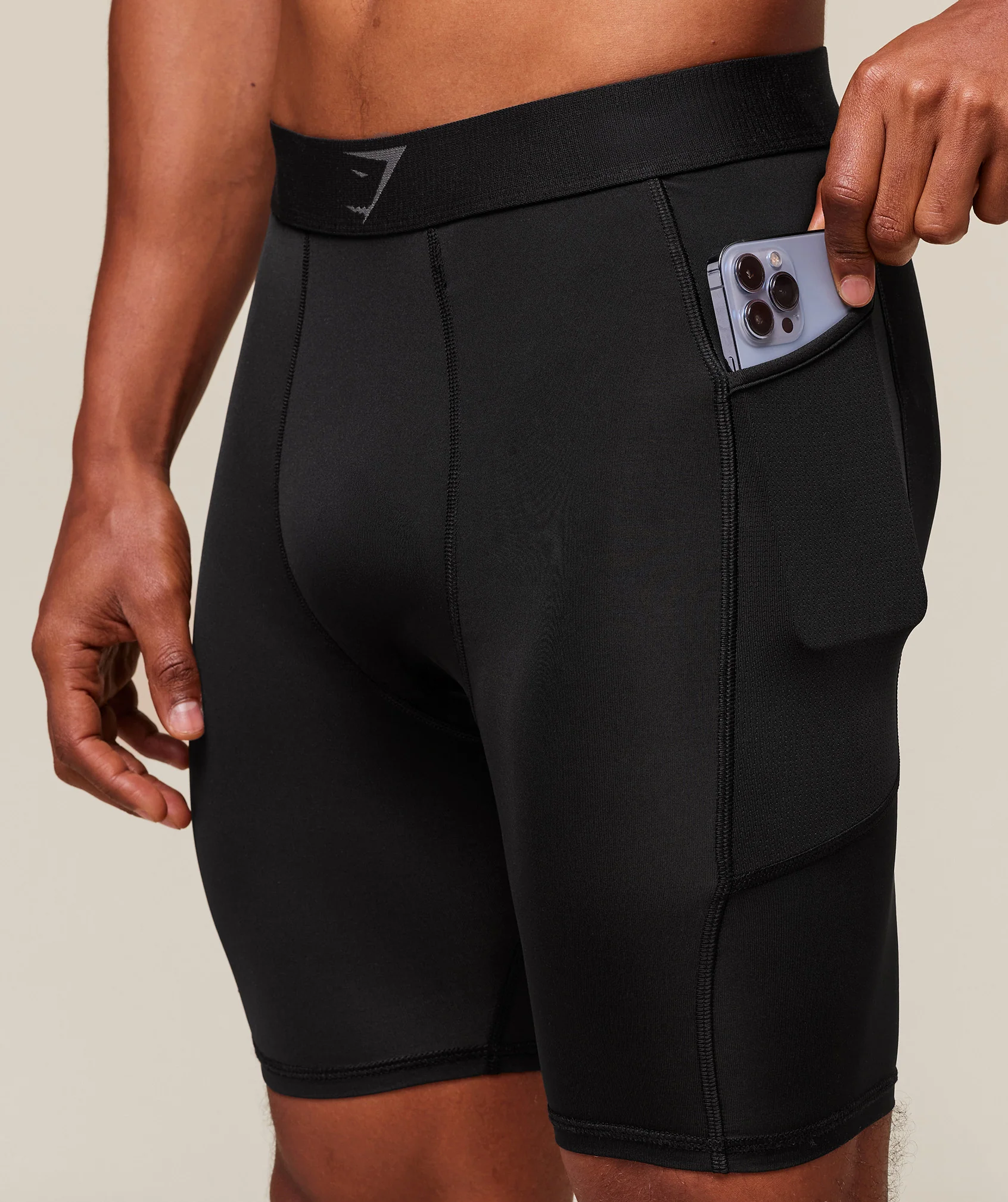 Gymshark Element Baselayer Half Tight - Black - Image 5