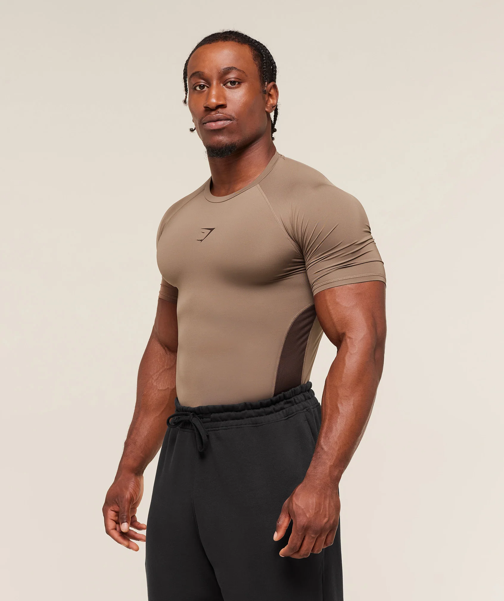 Gymshark Element Baselayer T-Shirt - Soul Brown/Archive Brown - Image 3