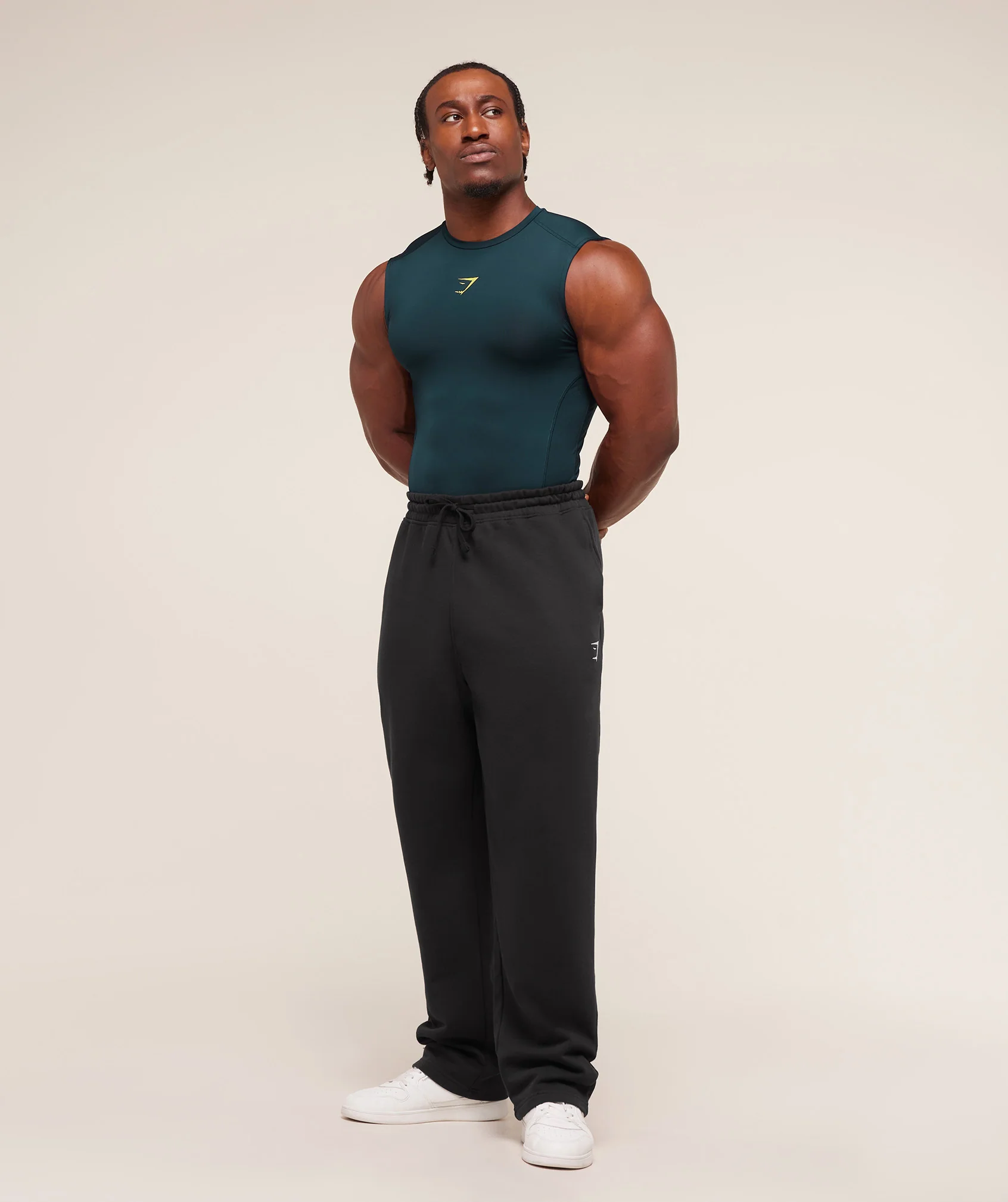 Gymshark Element Tank - Deep Petrol Blue/Sorbet Yellow - Image 4