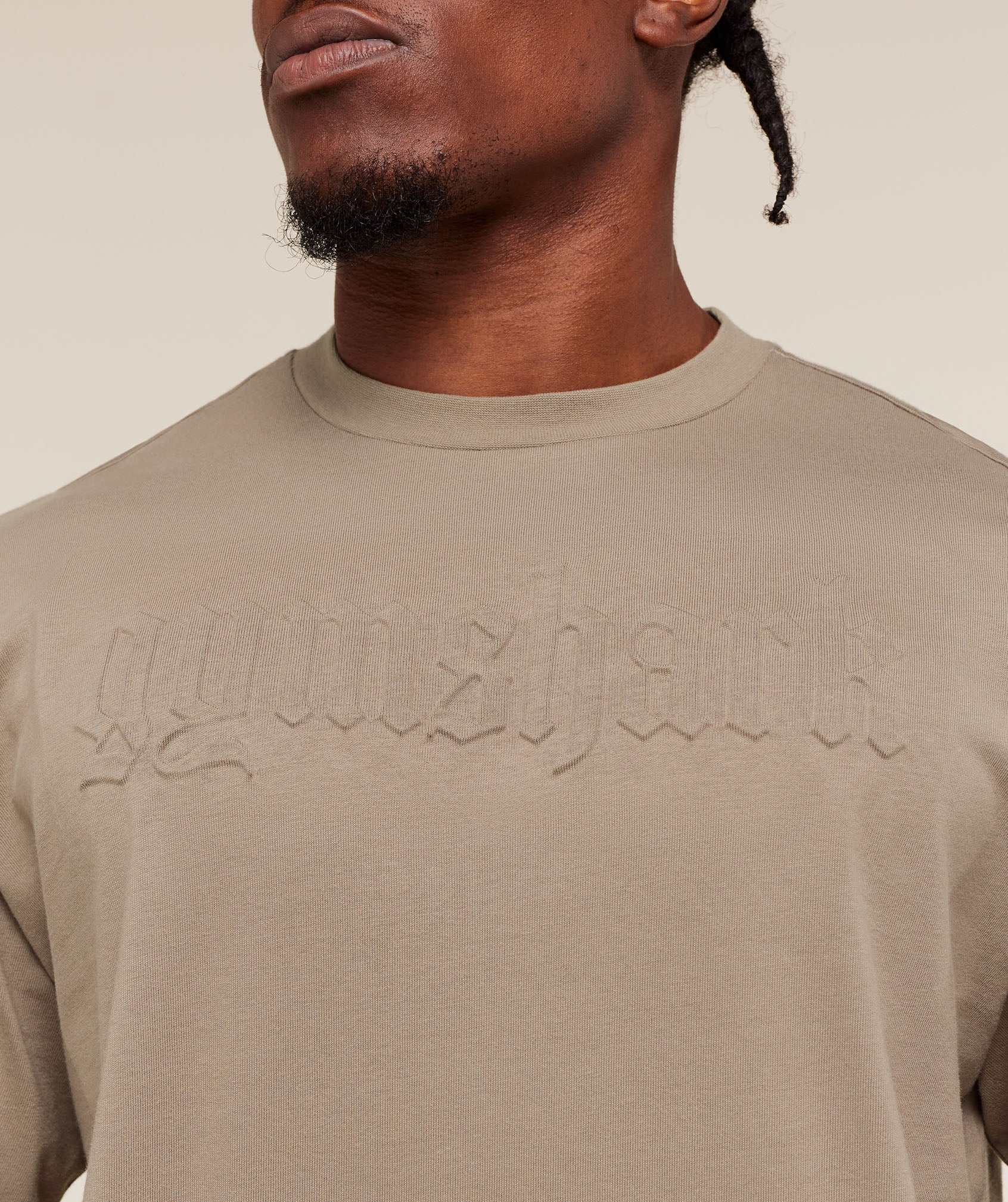 Gymshark Embossed Boxy T-Shirt - Lifestyle Brown - Image 5