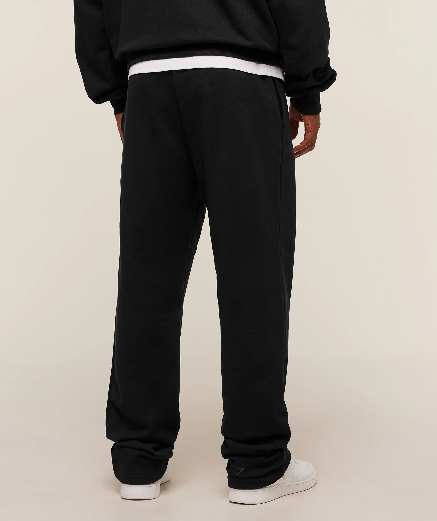 Gymshark Embossed Straight Leg Joggers - Black - Image 3