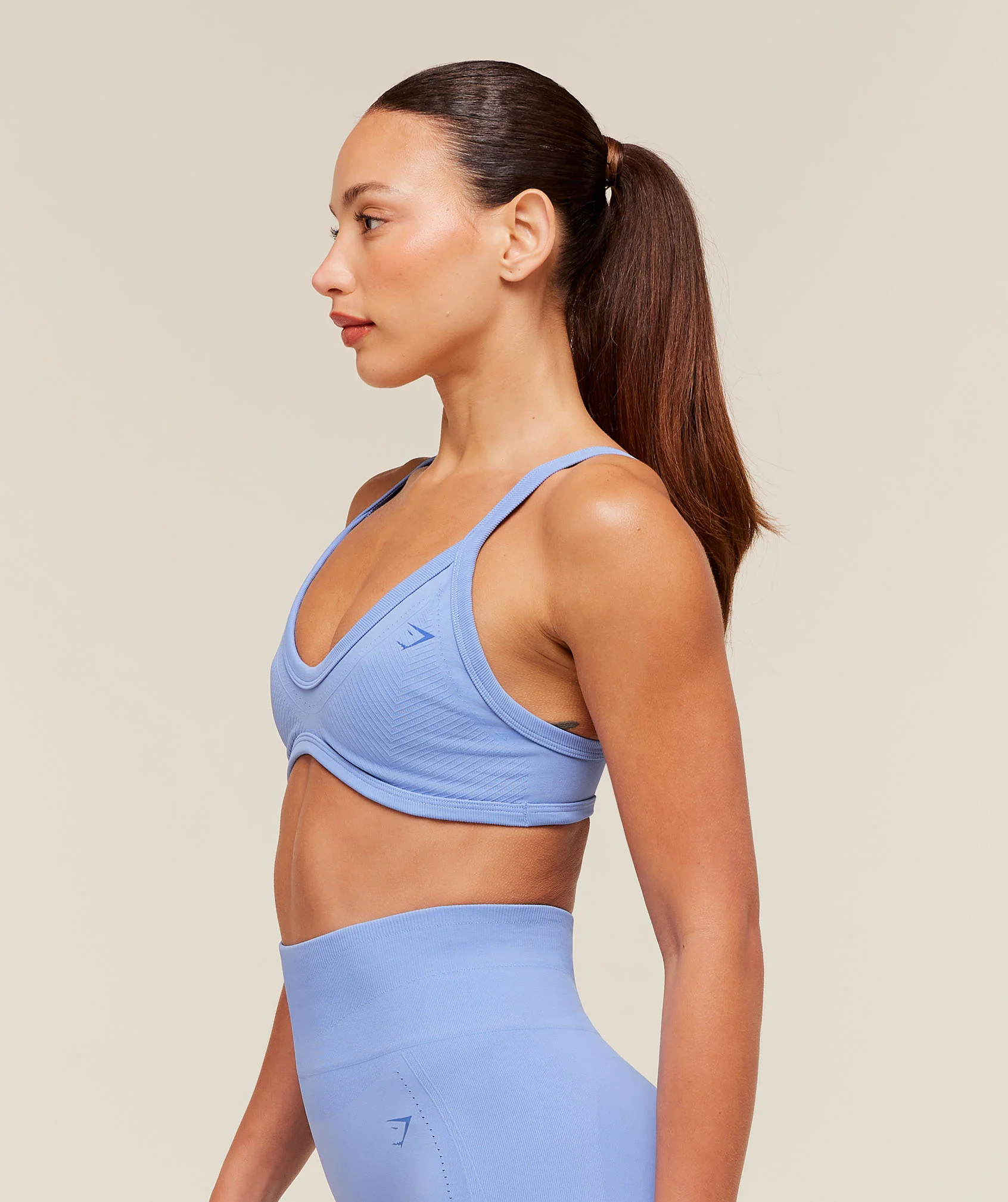 Gymshark Energise Seamless Sports Bra - Steady Purple - Image 3