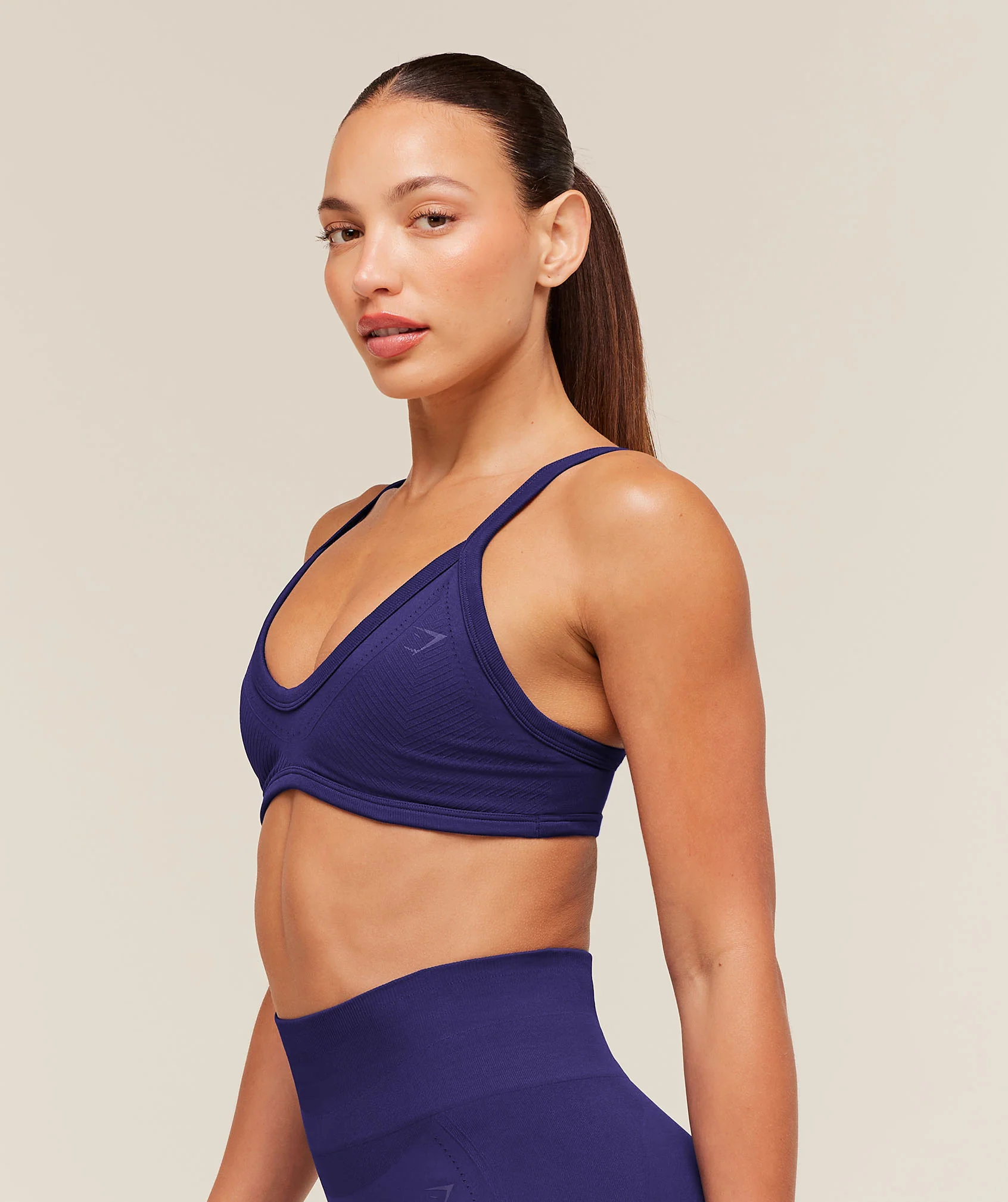 Gymshark Energise Seamless Sports Bra - Indigo Purple - Image 3