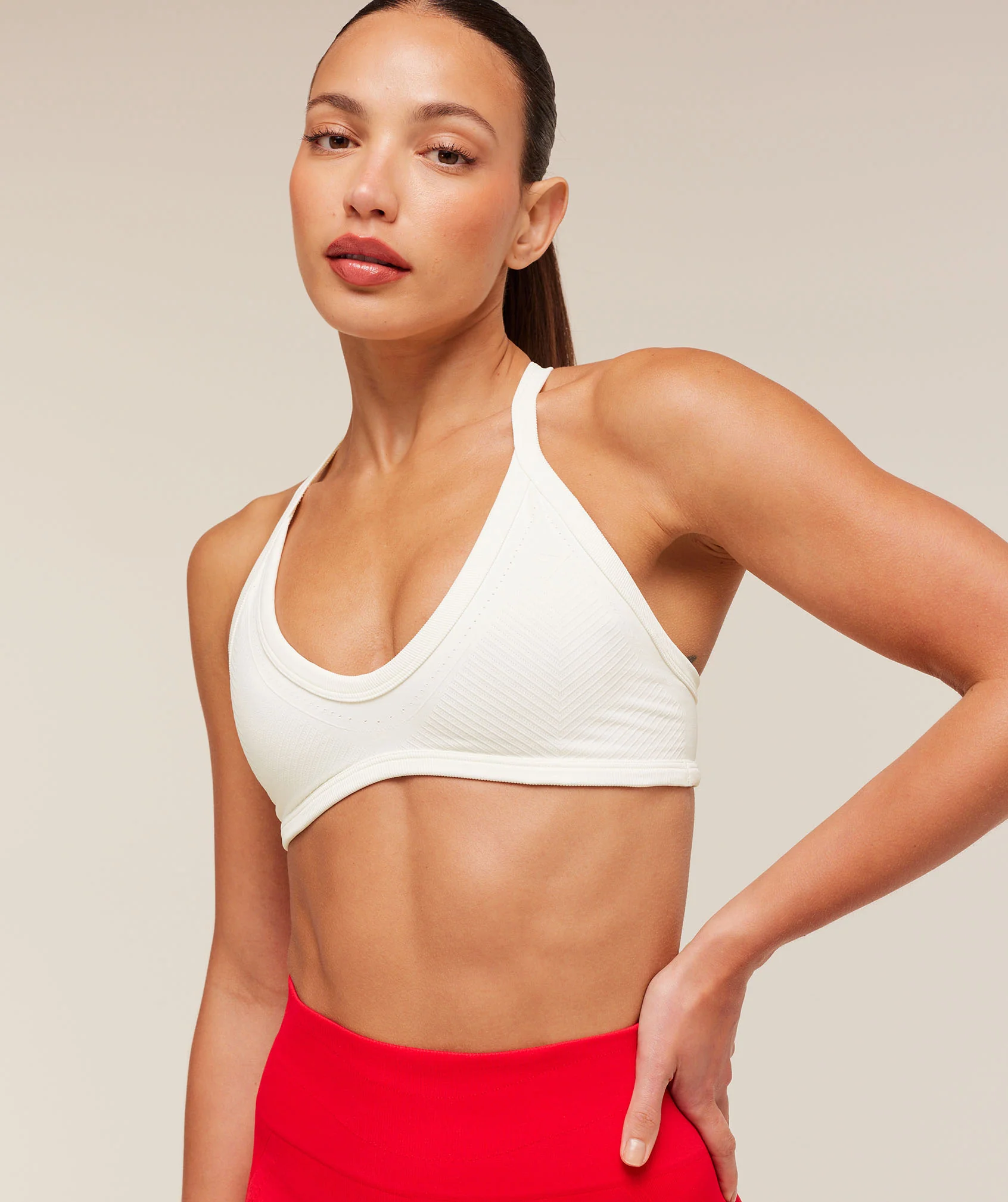 Gymshark Energise Seamless Sports Bra - Soft White - Image 6